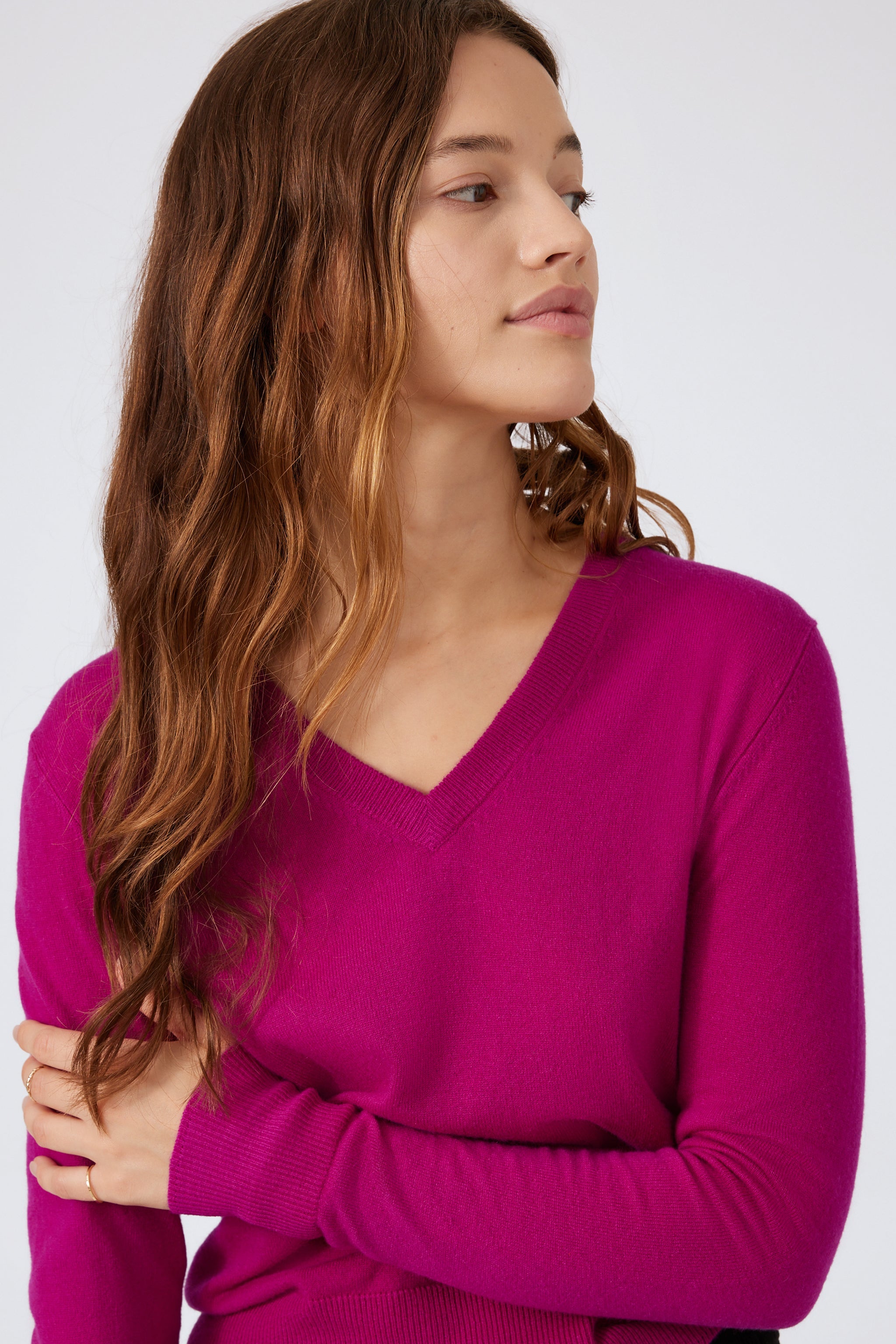  Cashmere V-neck Sweater