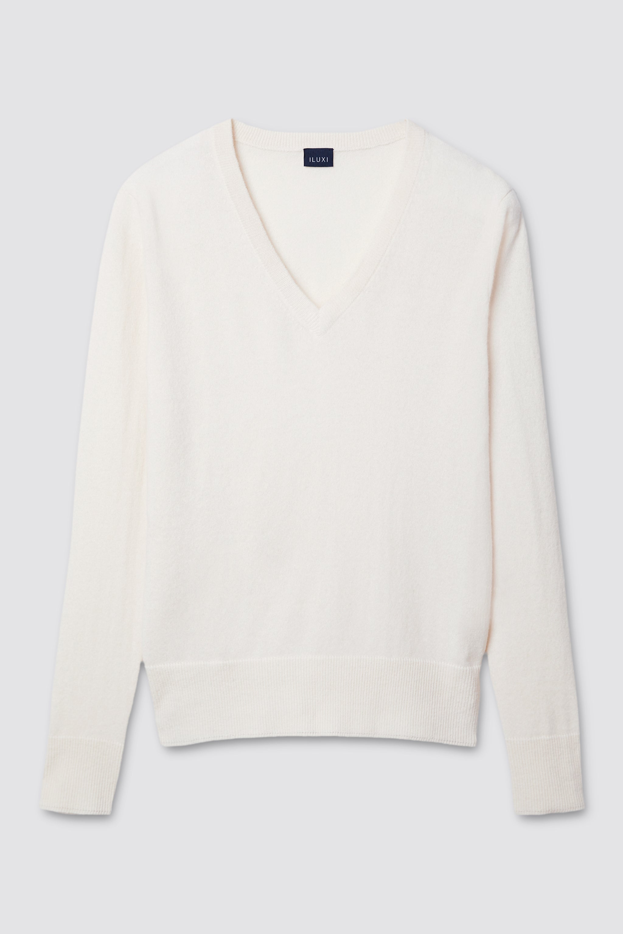 V-Pullover aus Cashmere