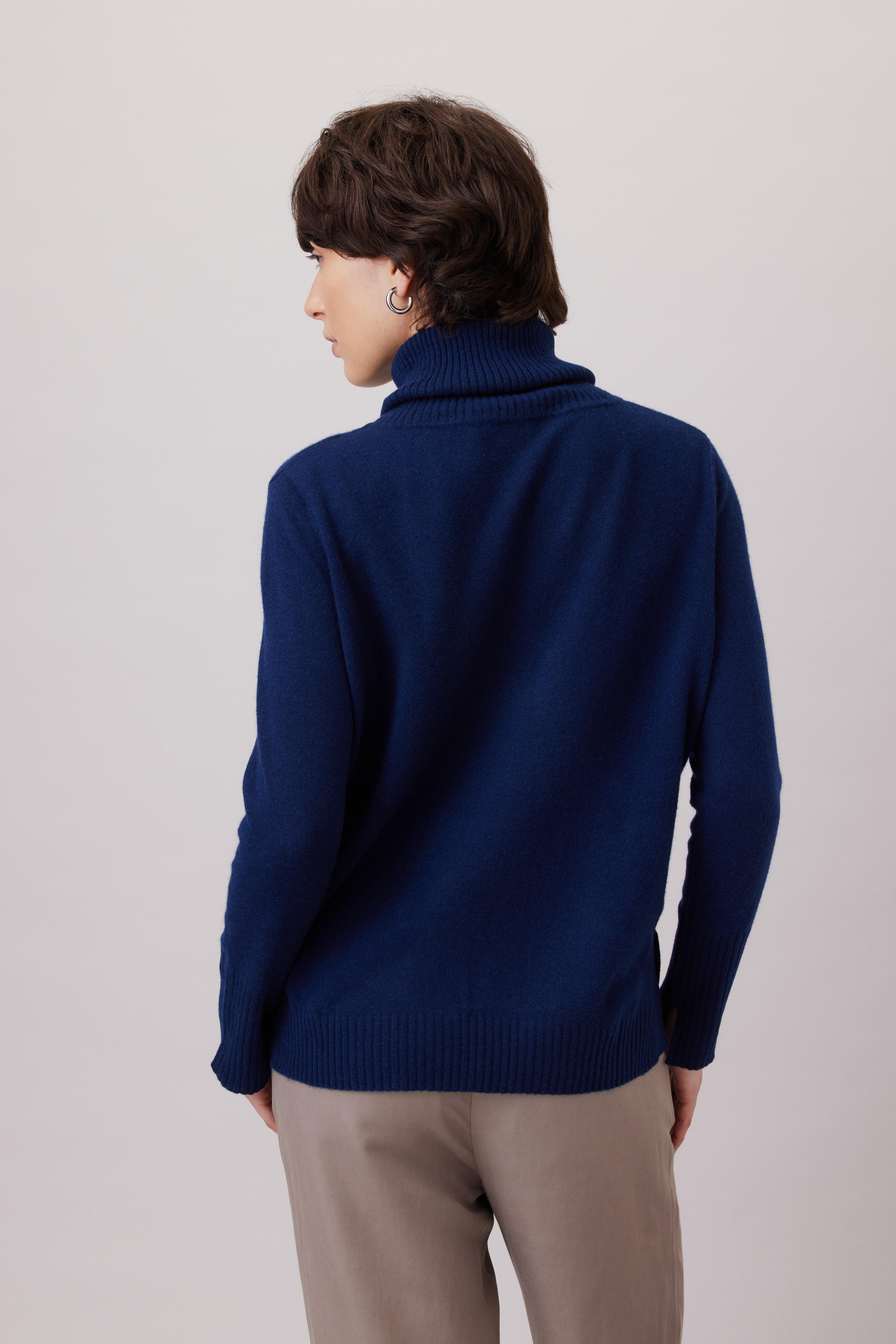 Cashmere Cowl-neck Sweater     