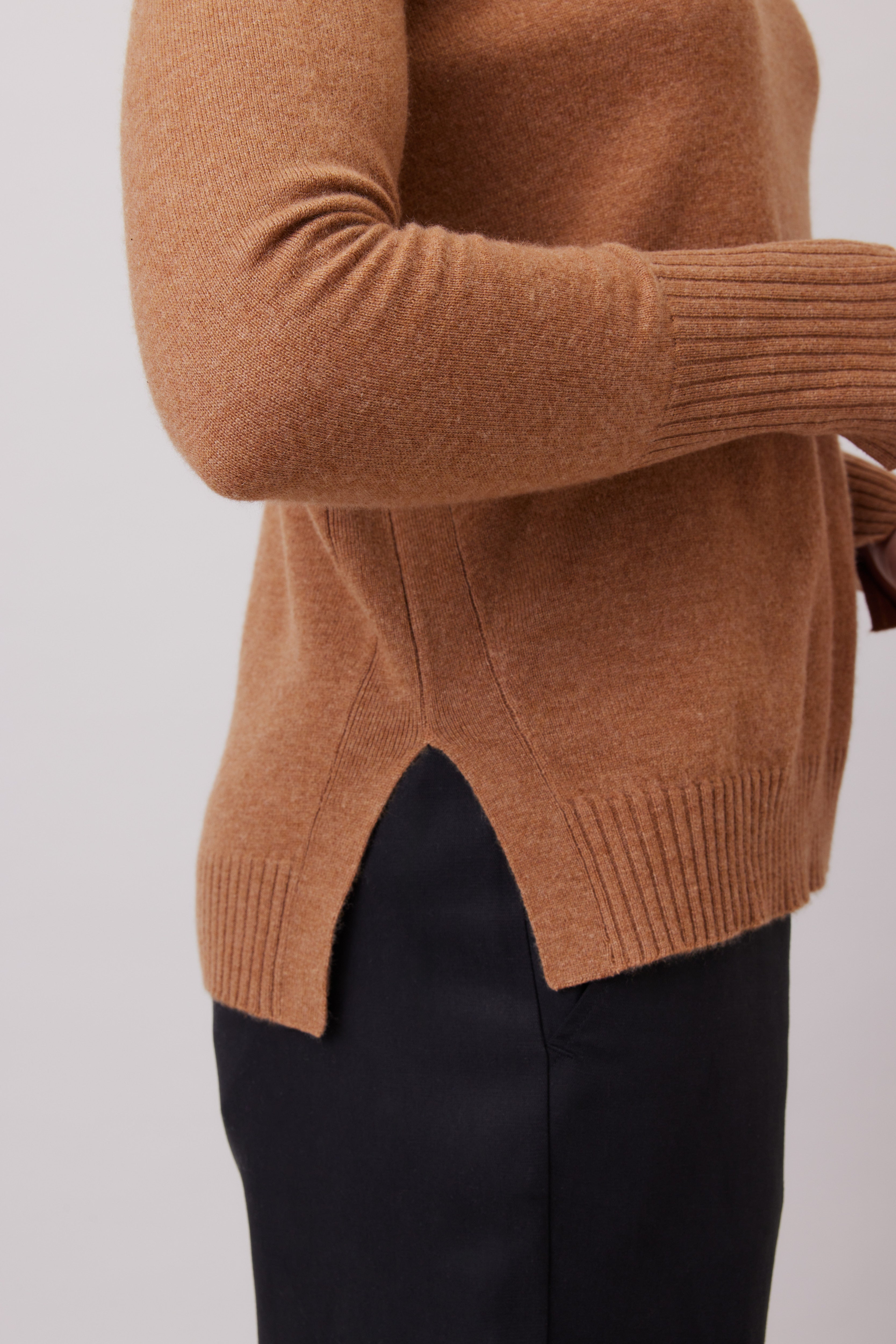 Cashmere Cowl-neck Sweater     