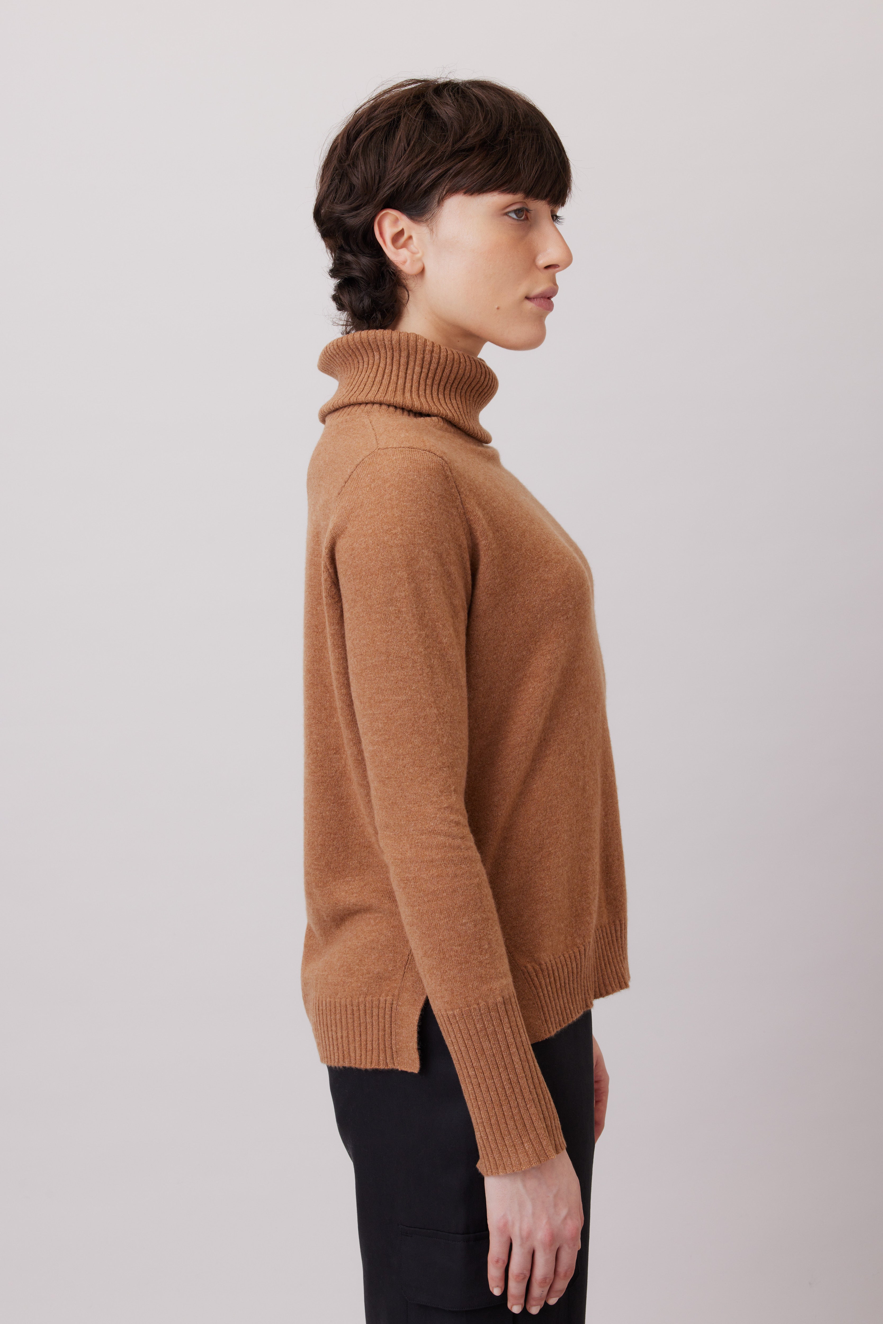 Cashmere Cowl-neck Sweater     