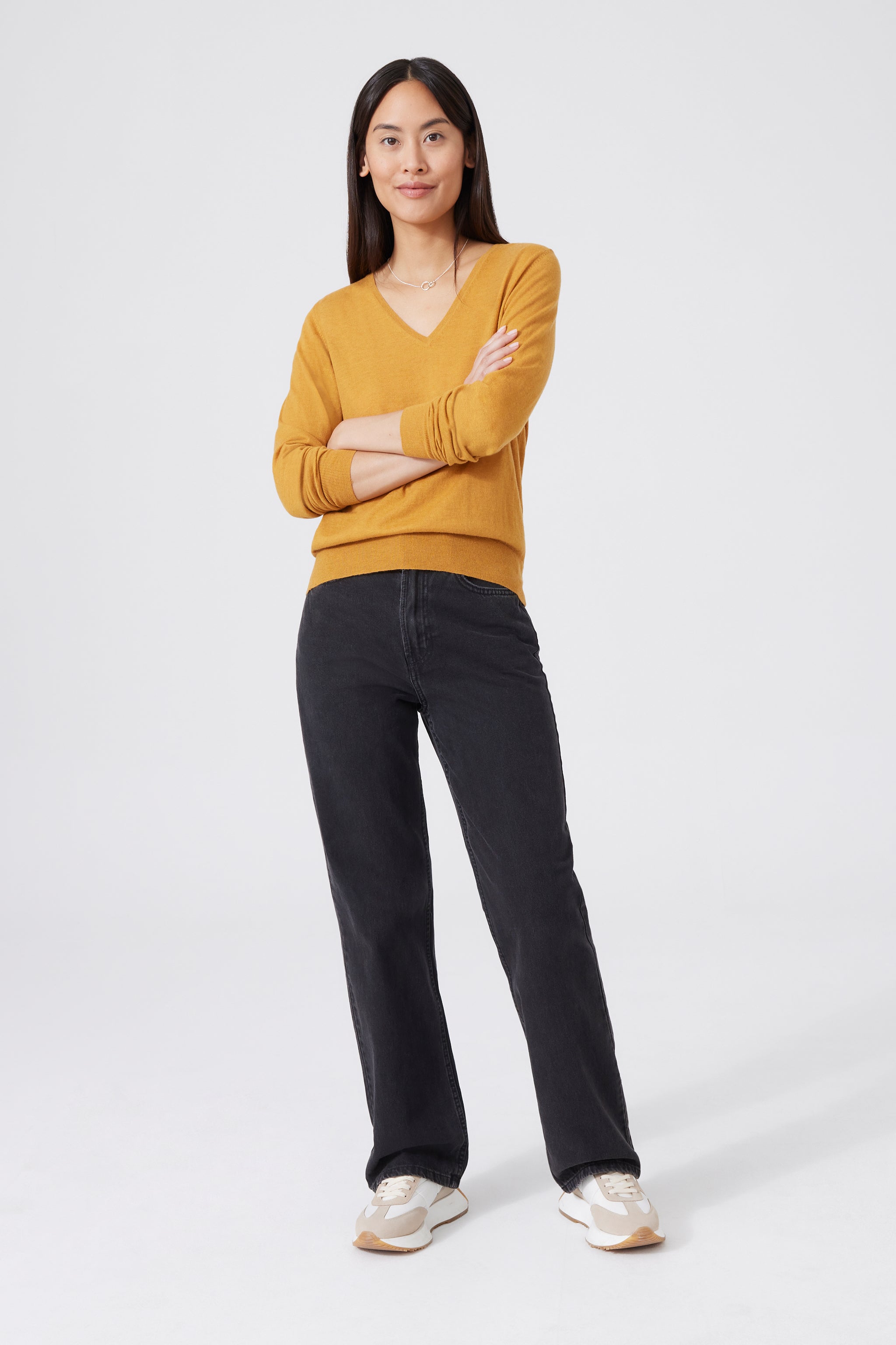 Ultra Light Cashmere V-neck Sweater