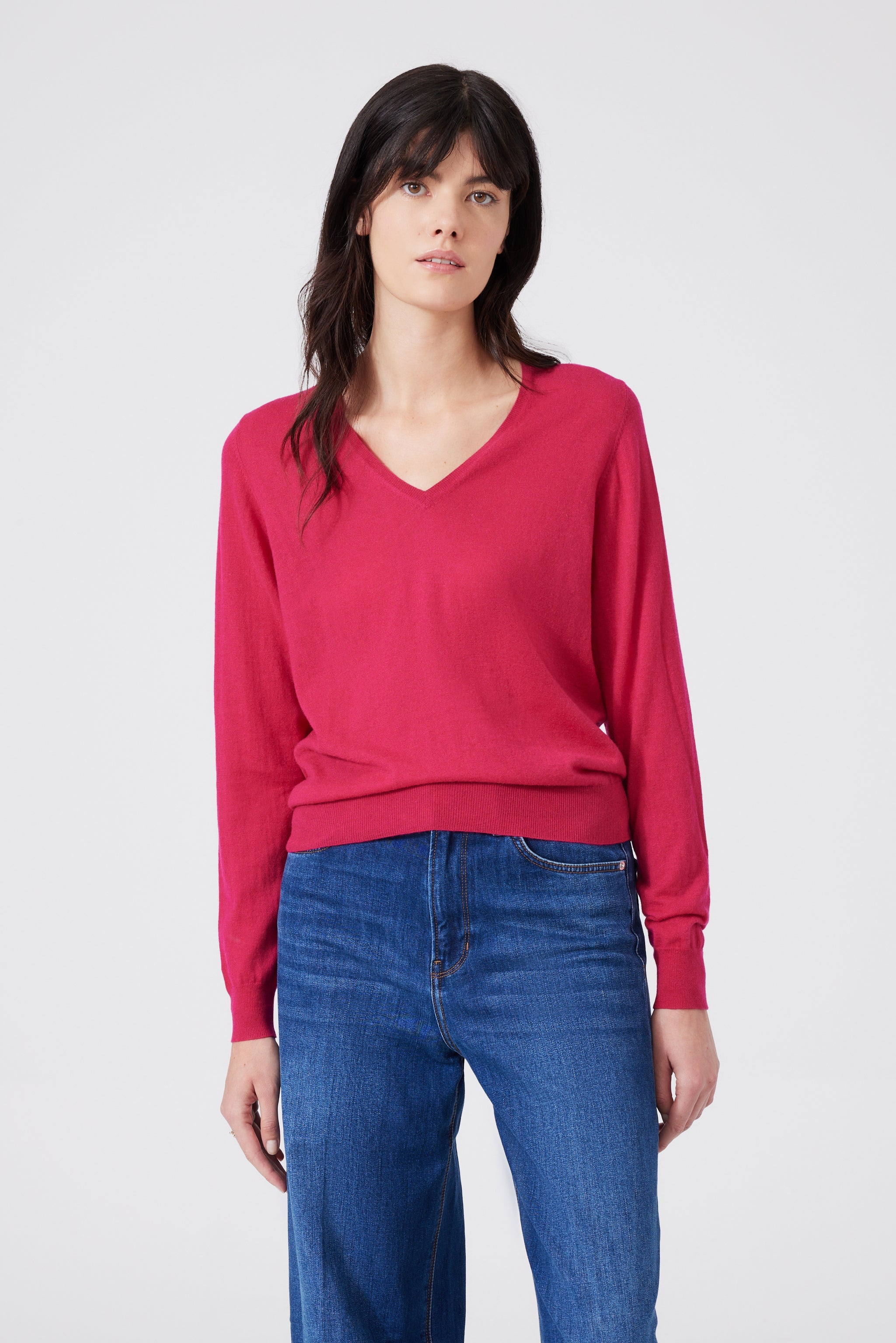 Ultra Light Cashmere V-neck Sweater