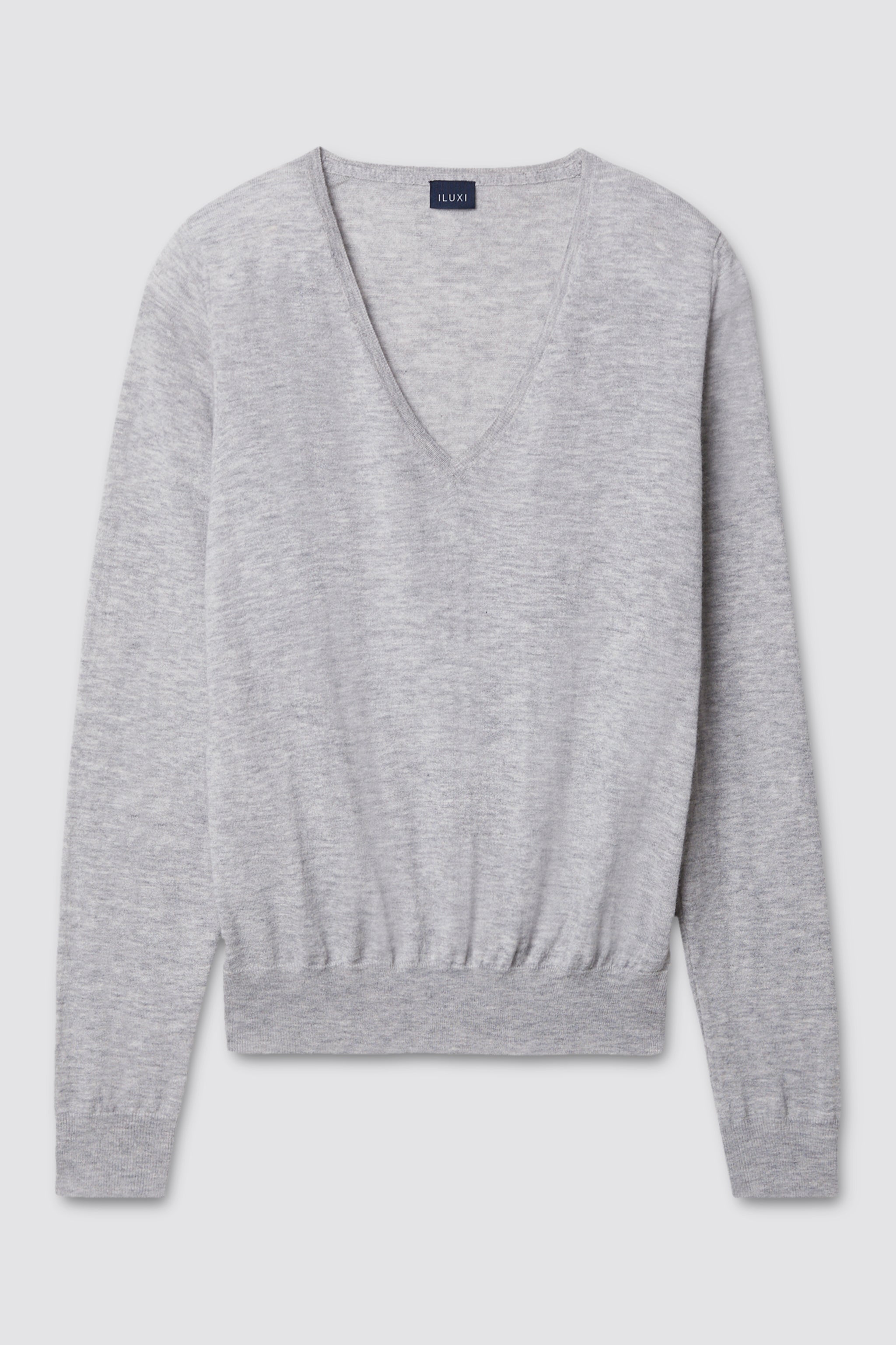 V-Pullover aus leichtem Cashmere