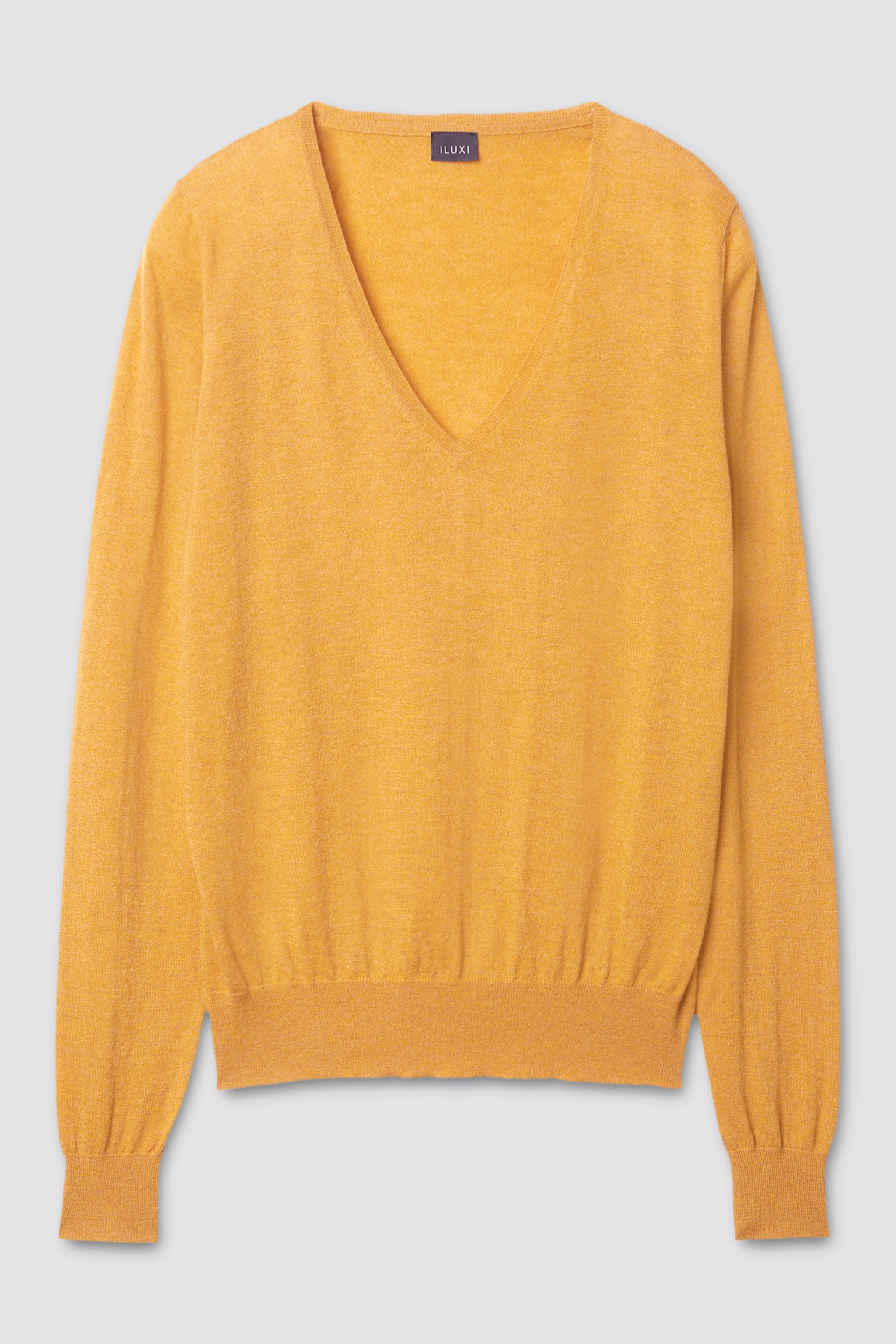 V-Pullover aus leichtem Cashmere