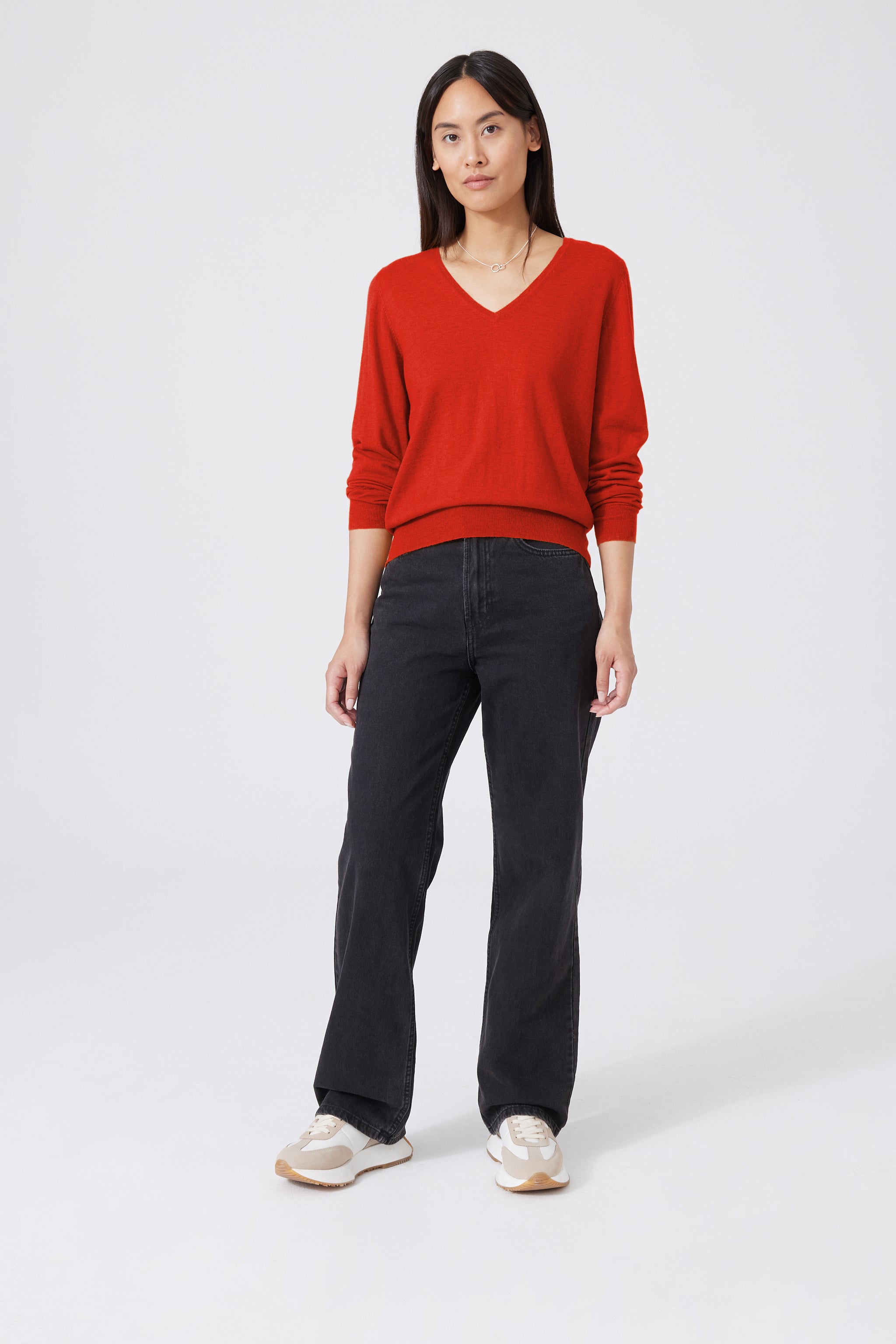 Ultra Light Cashmere V-neck Sweater