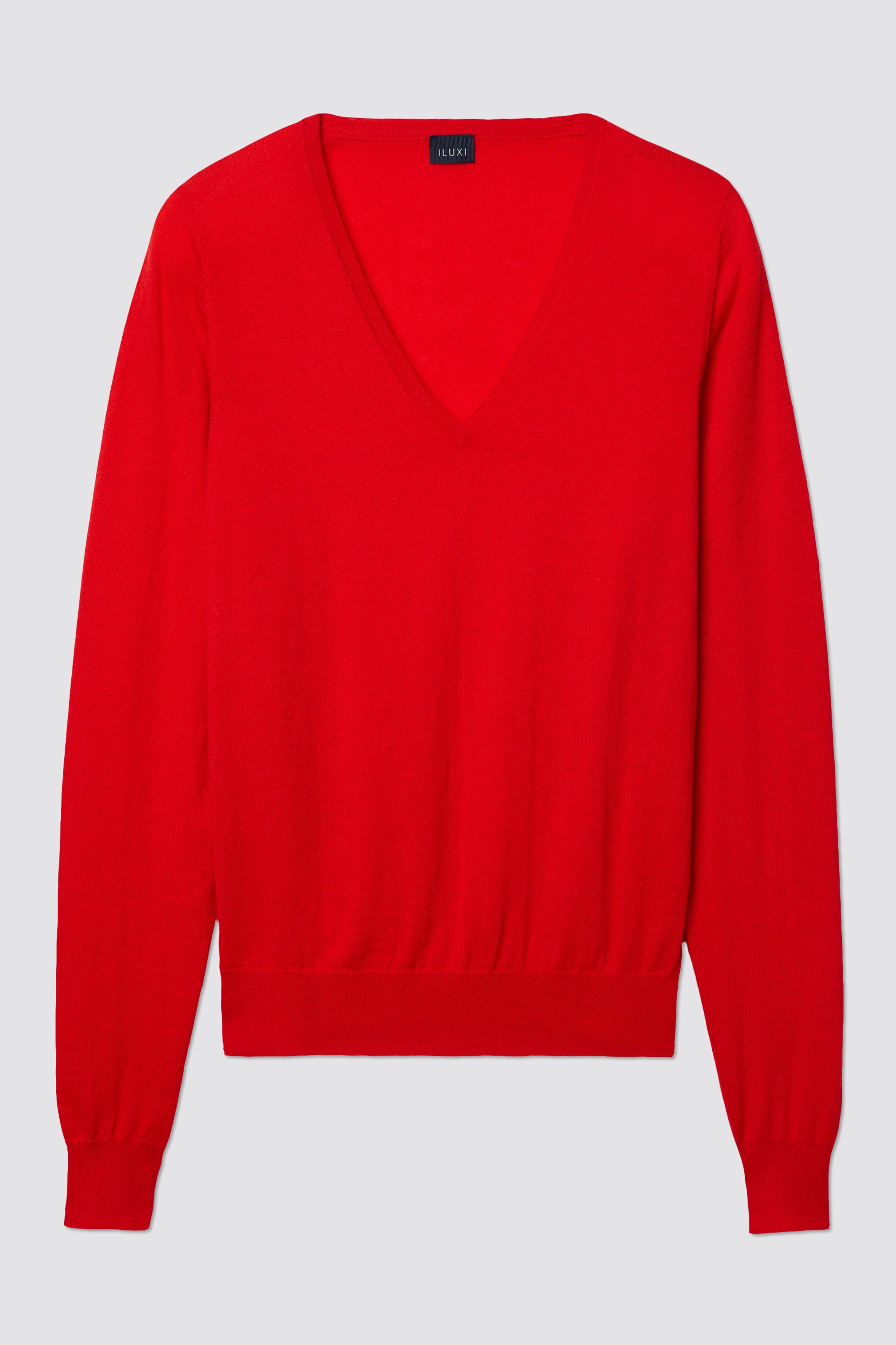 V-Pullover aus leichtem Cashmere