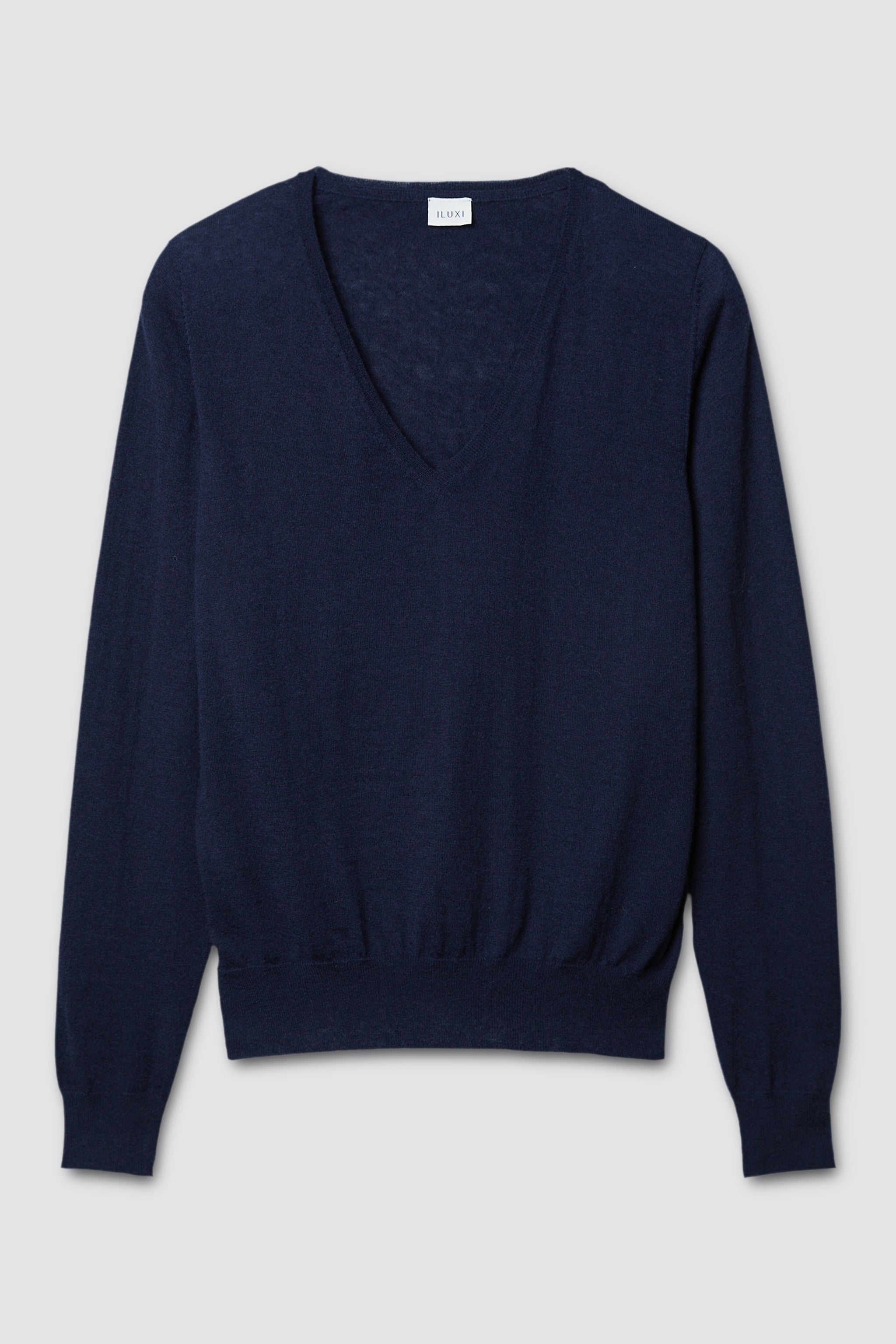 V-Pullover aus leichtem Cashmere