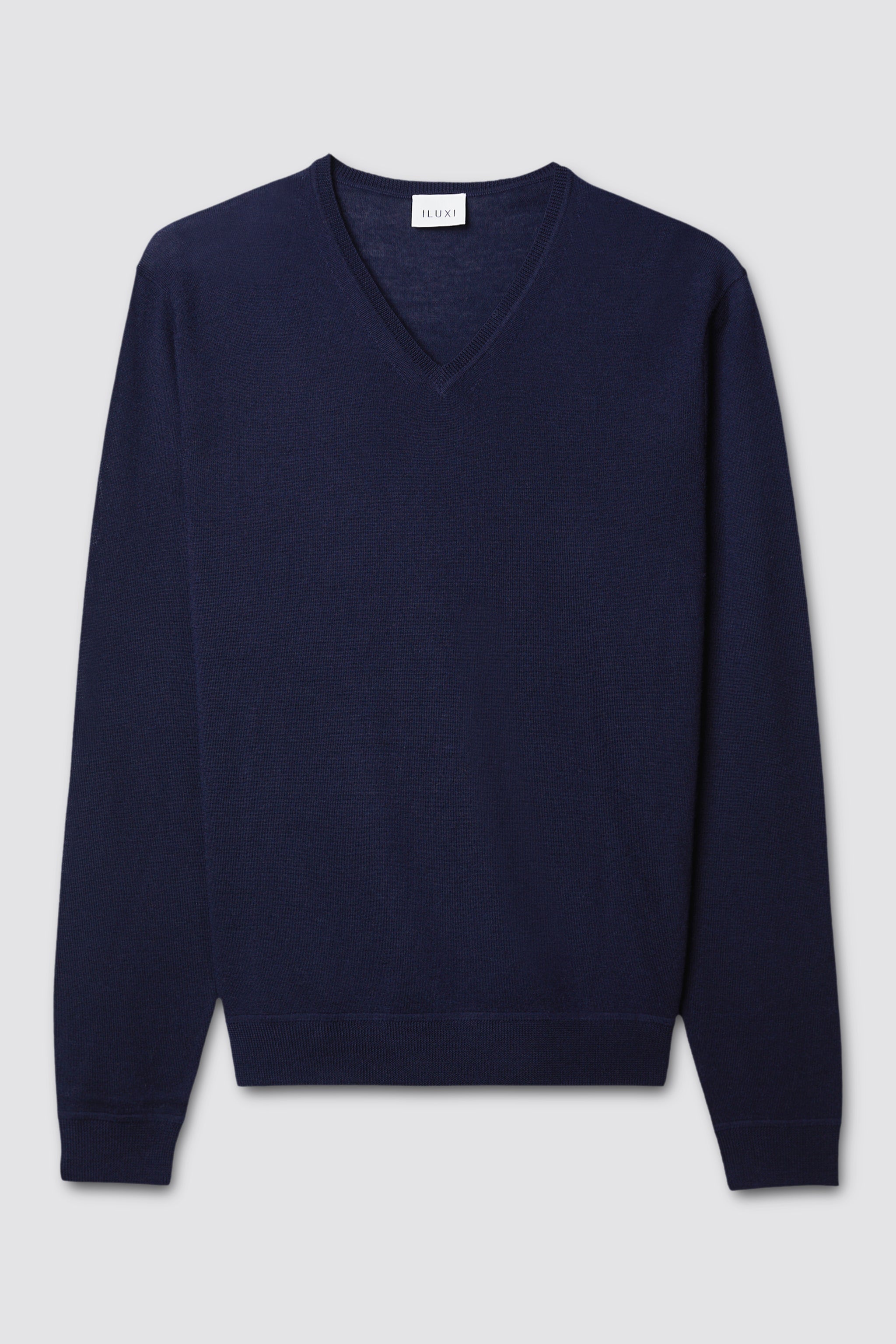 Extra Fine Merino Wool V-neck Sweater