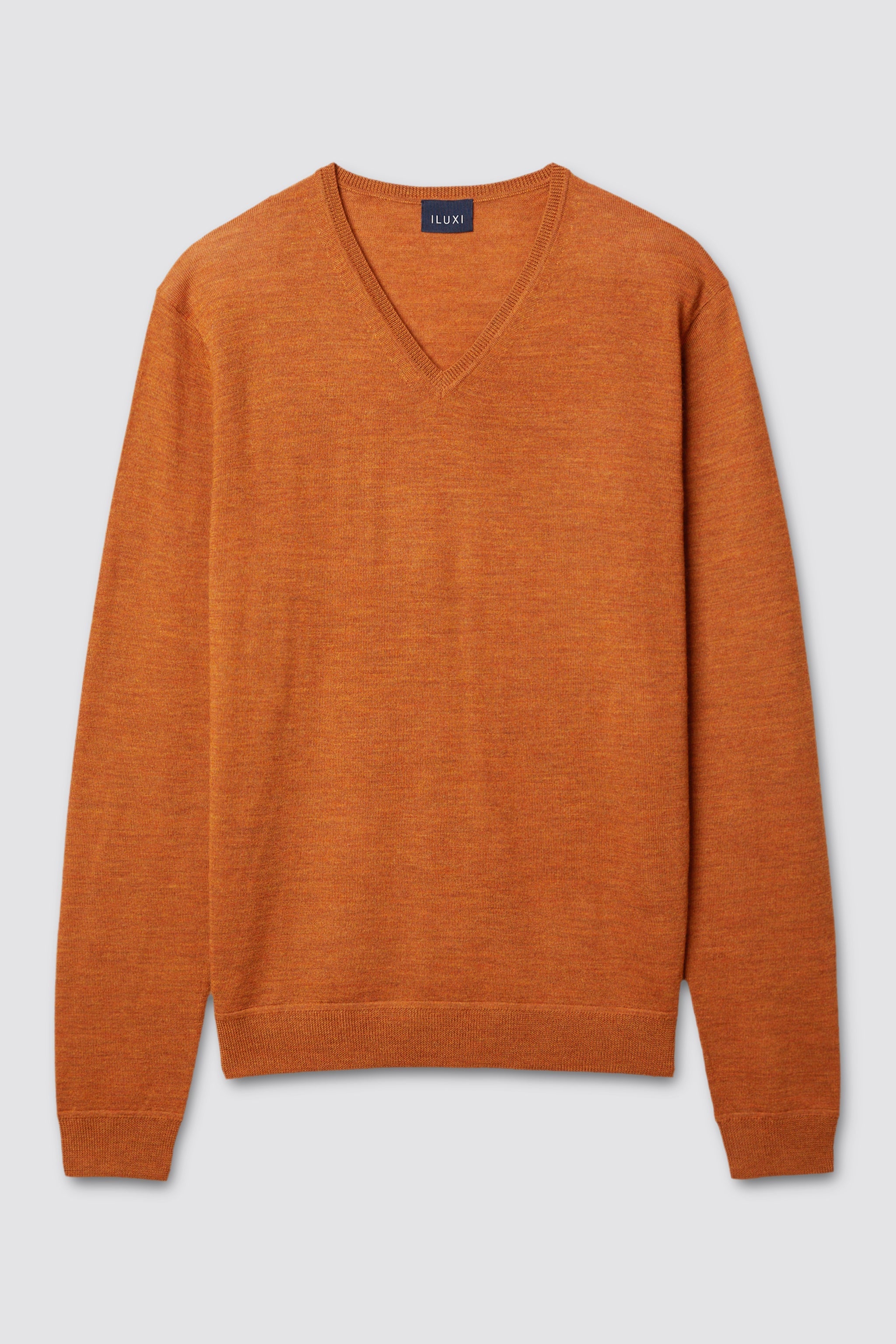 Extra Fine Merino Wool V-neck Sweater