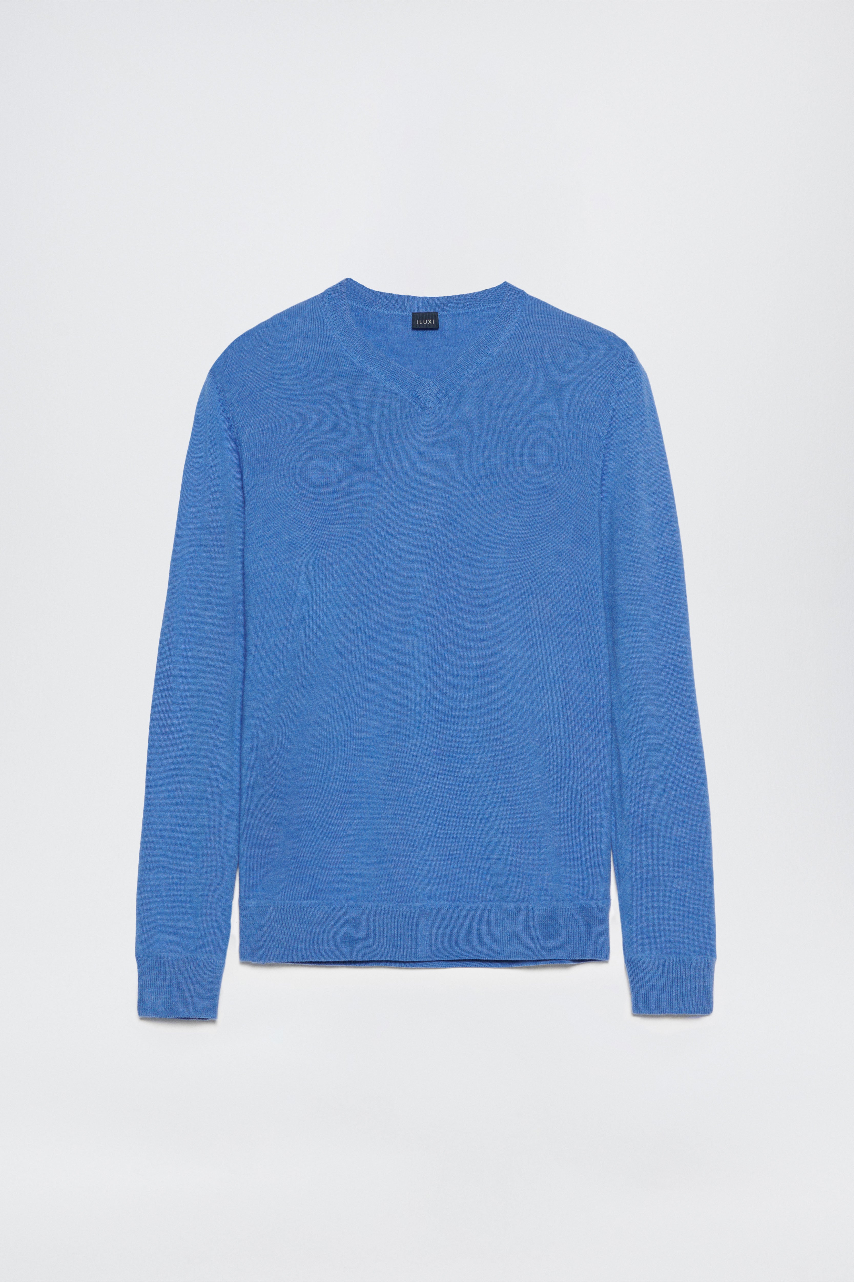 Extra Fine Merino Wool V-neck Sweater