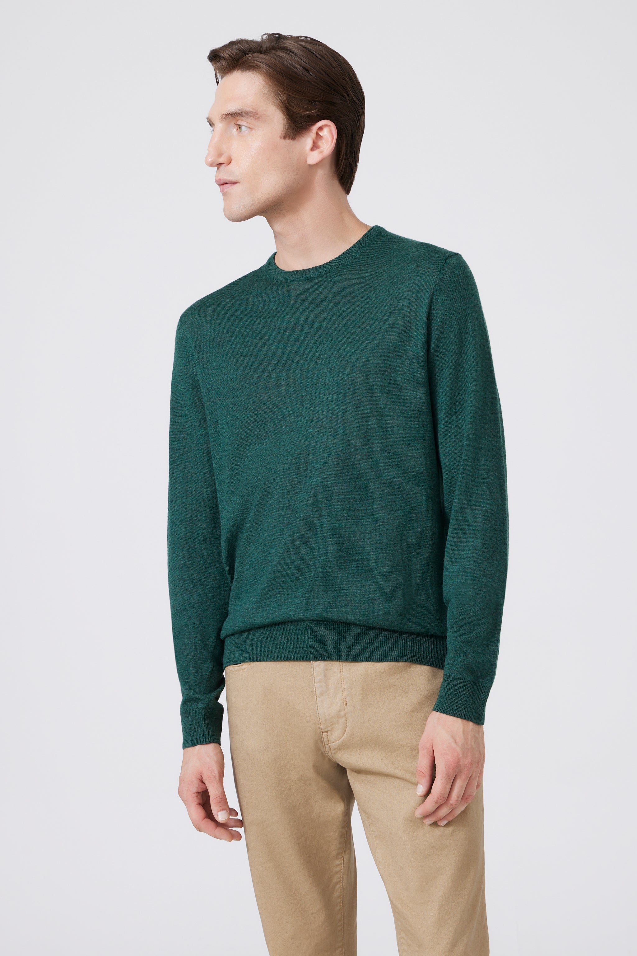 Extra Fine Merino Wool Round Neck Sweater