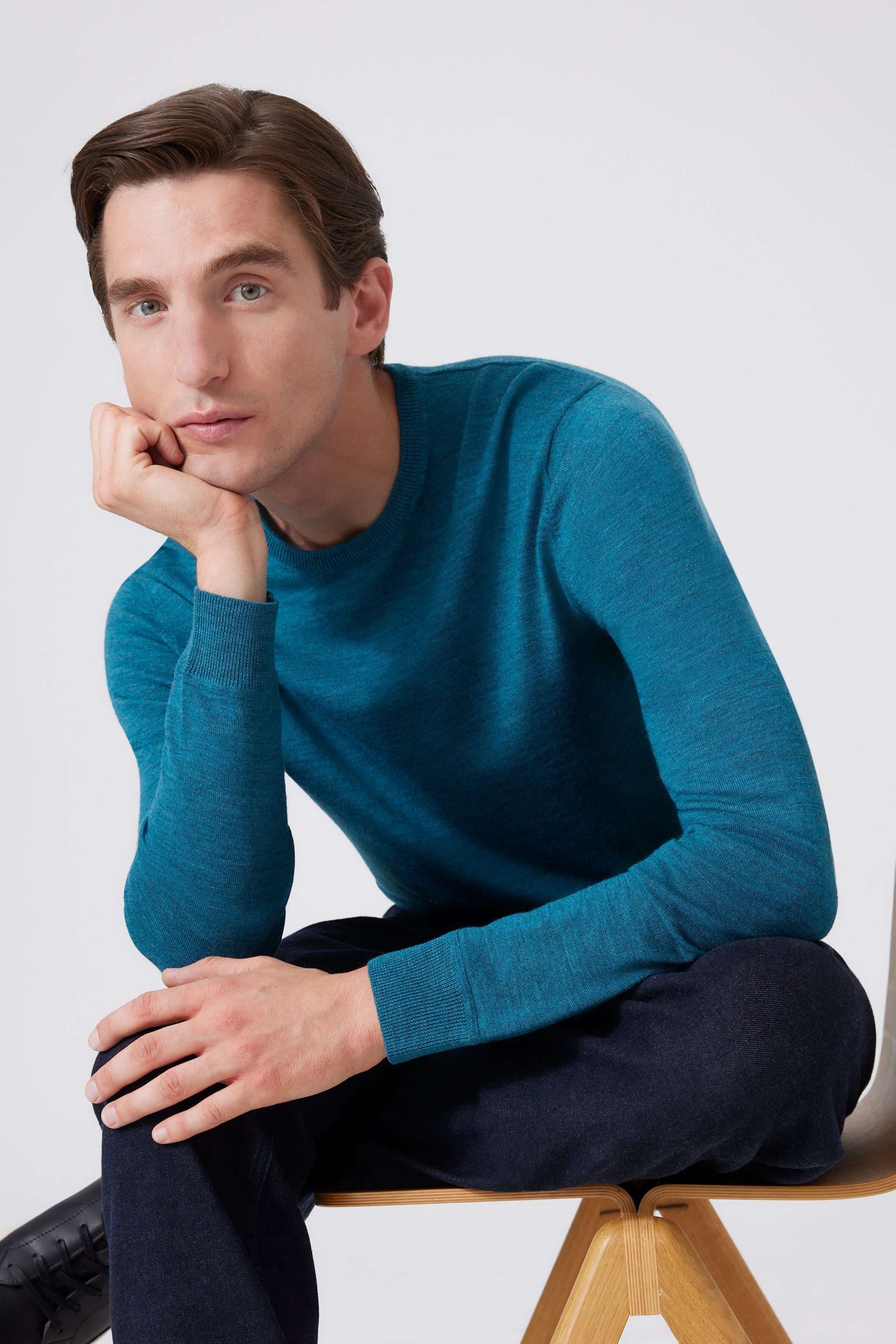 Extra Fine Merino Wool Round Neck Sweater