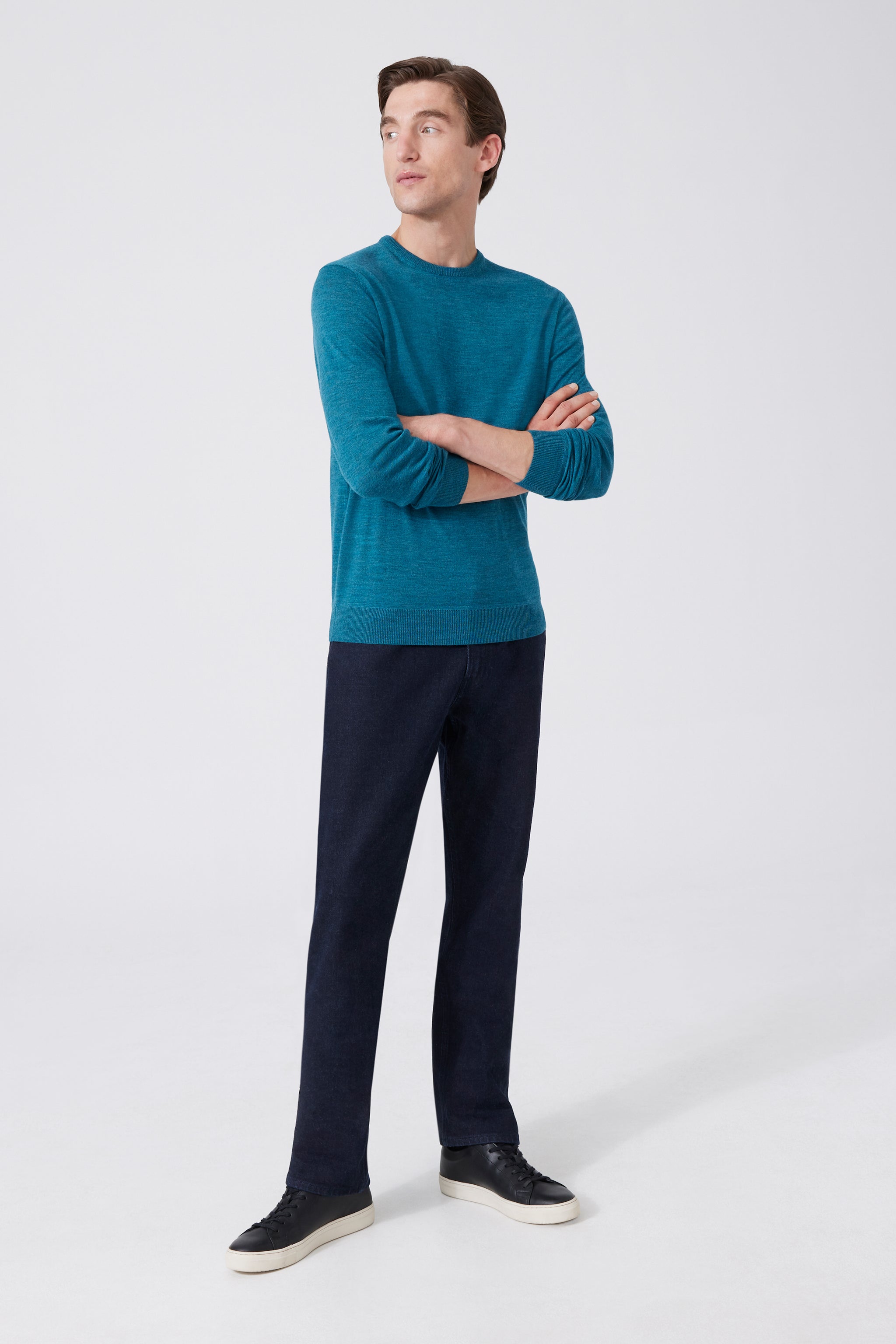 Extra Fine Merino Wool Round Neck Sweater