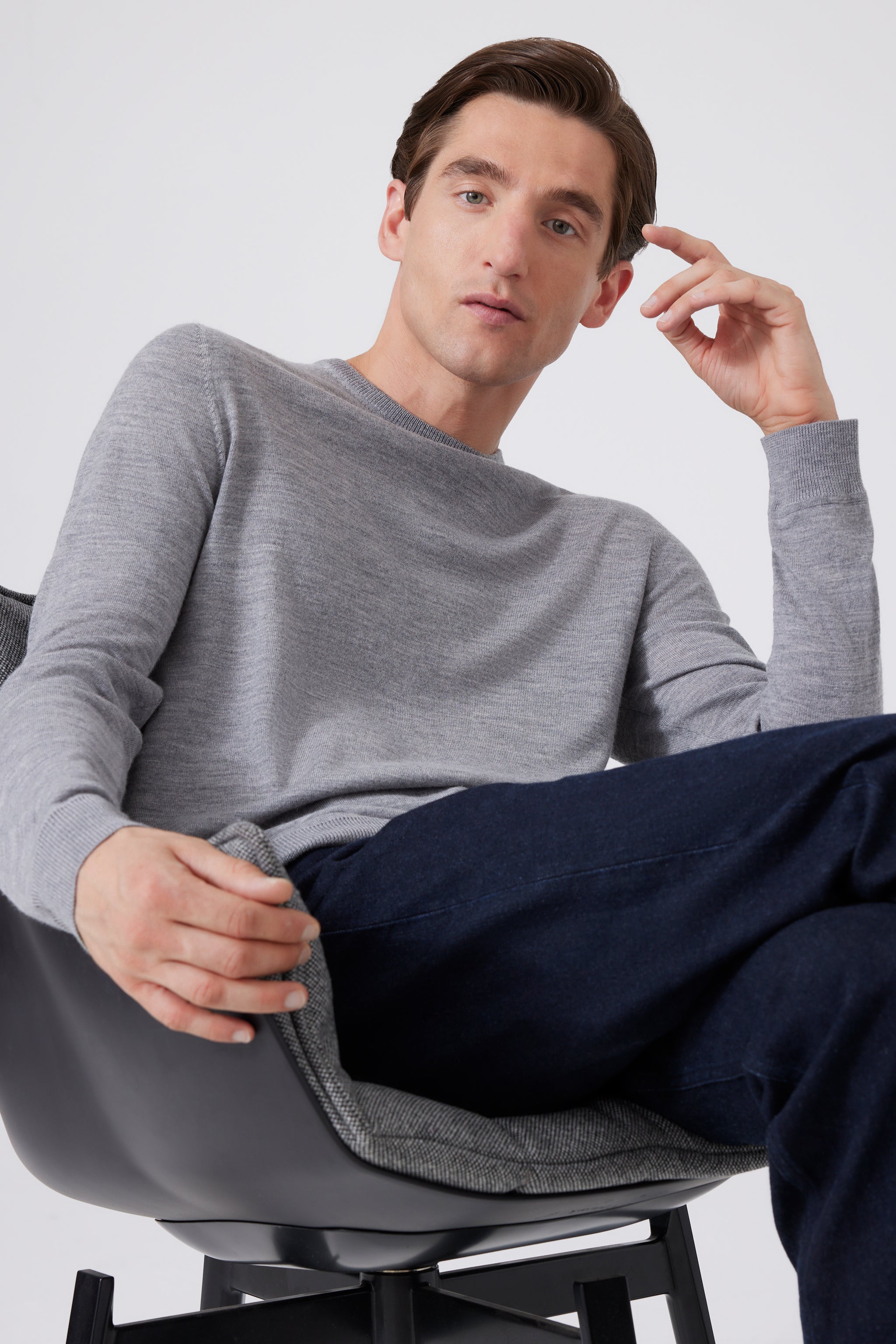 Extra Fine Merino Wool Round Neck Sweater