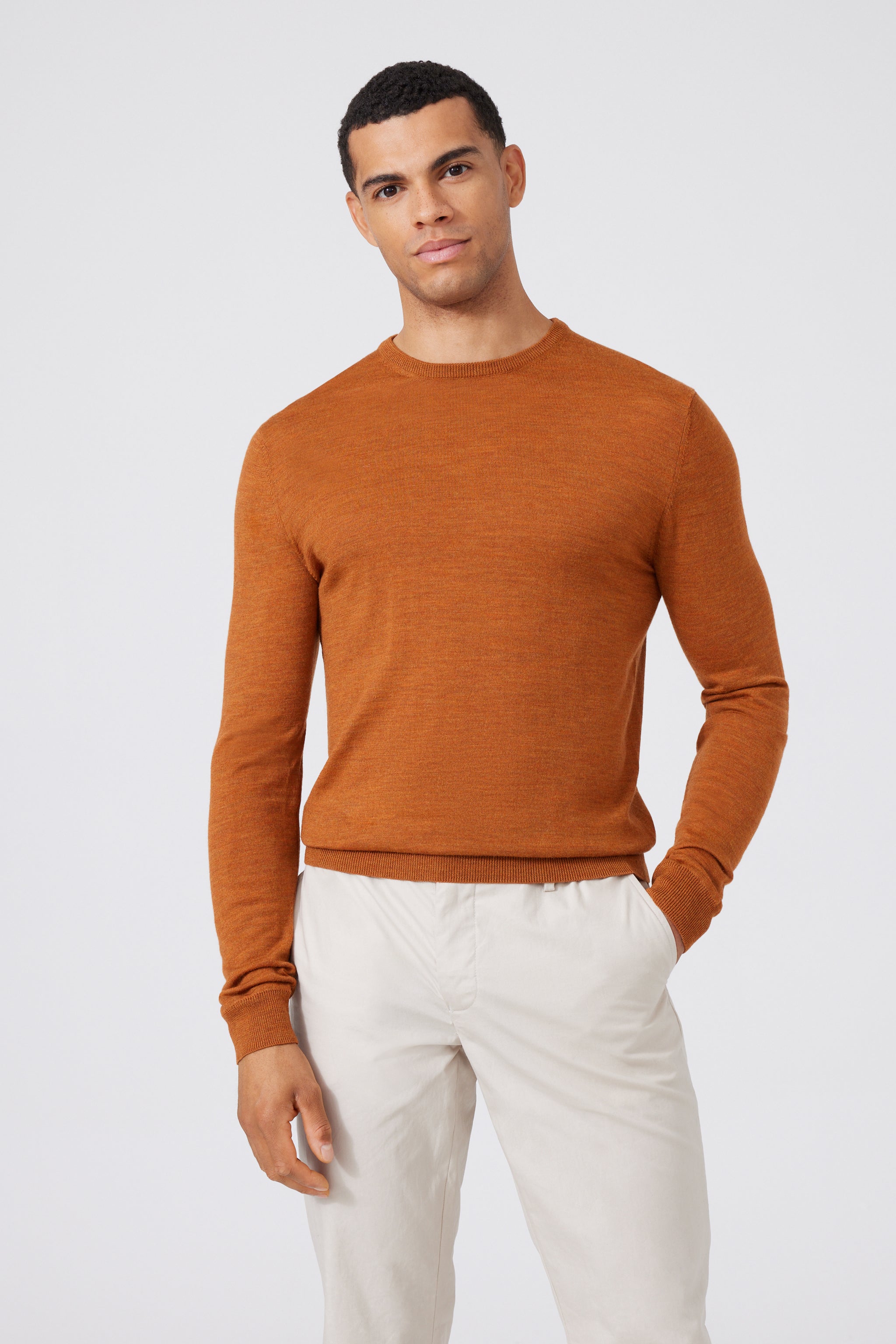 Extra Fine Merino Wool Round Neck Sweater