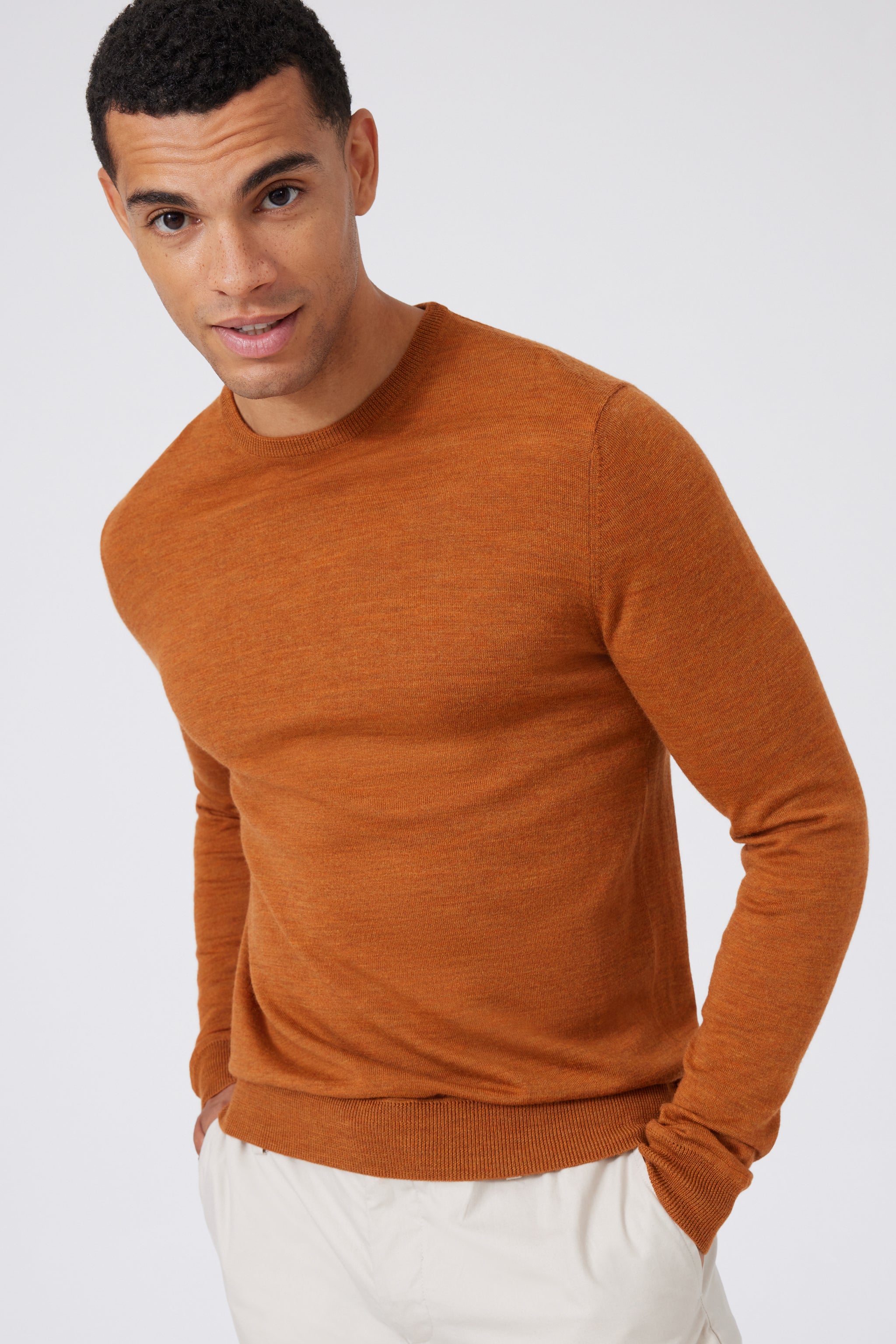 Extra Fine Merino Wool Round Neck Sweater