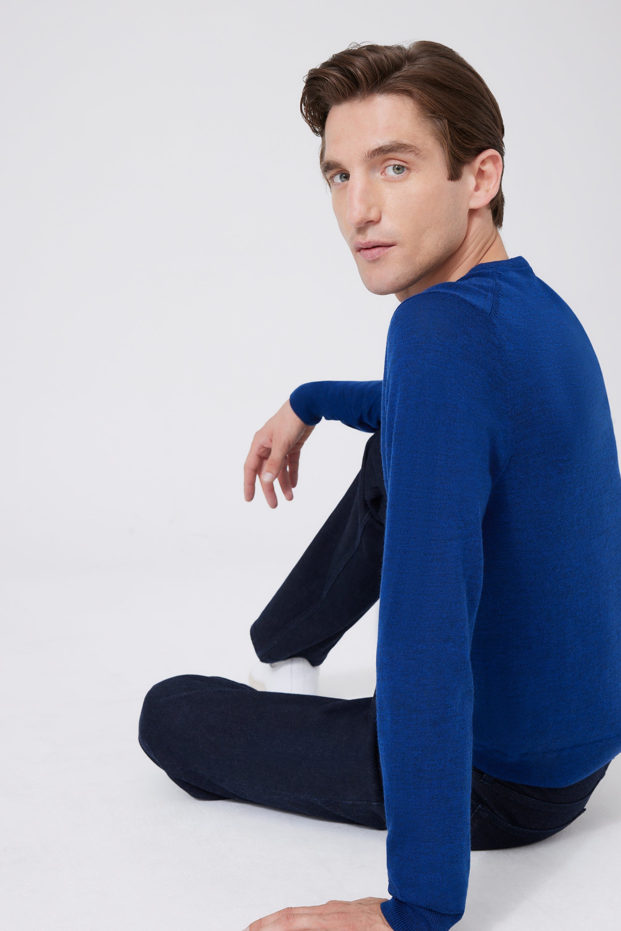 Extra Fine Merino Wool Round Neck Sweater