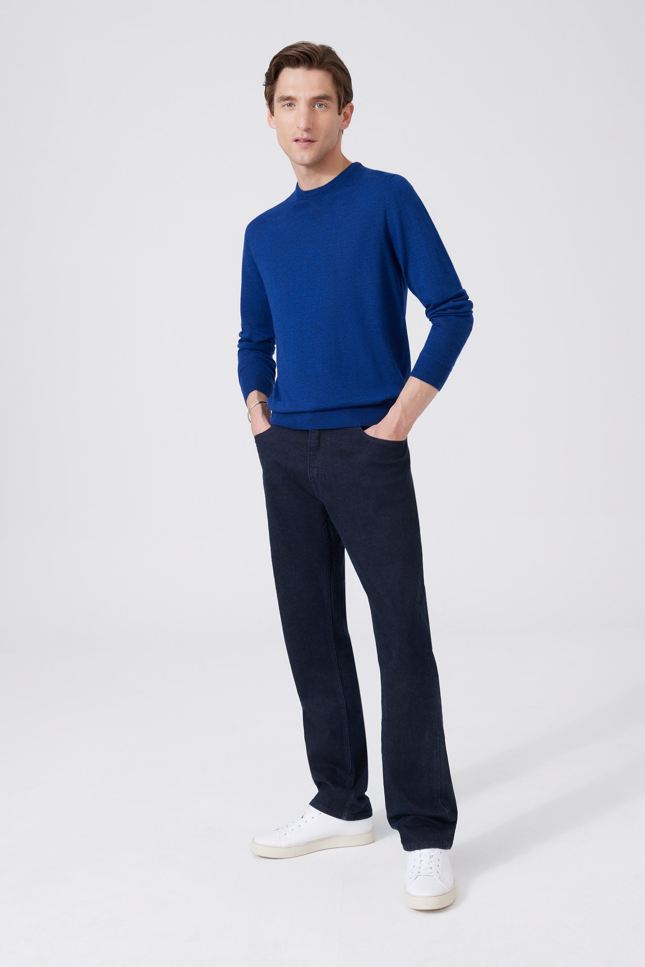 Extra Fine Merino Wool Round Neck Sweater