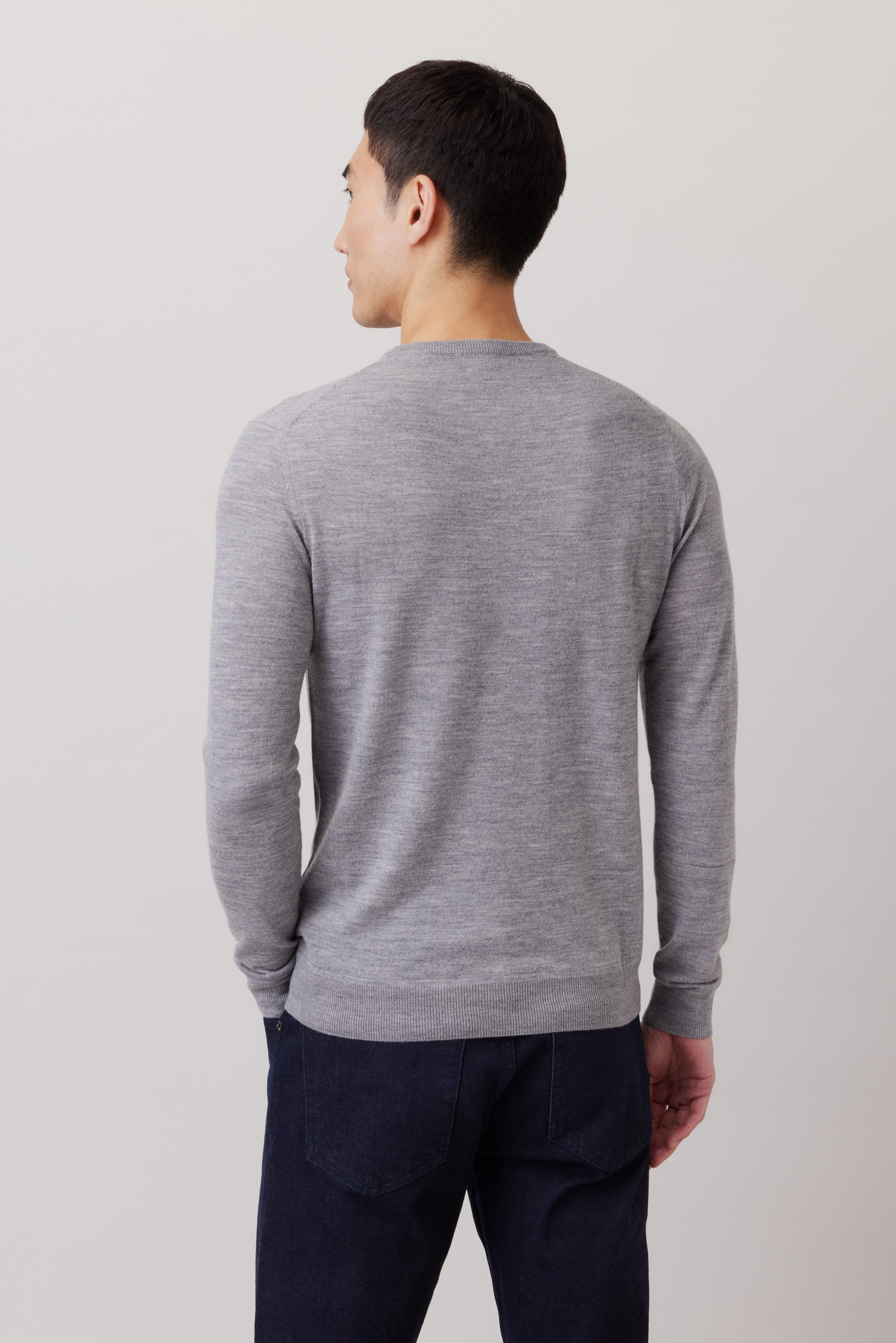 Extra Fine Merino Wool Round Neck Sweater