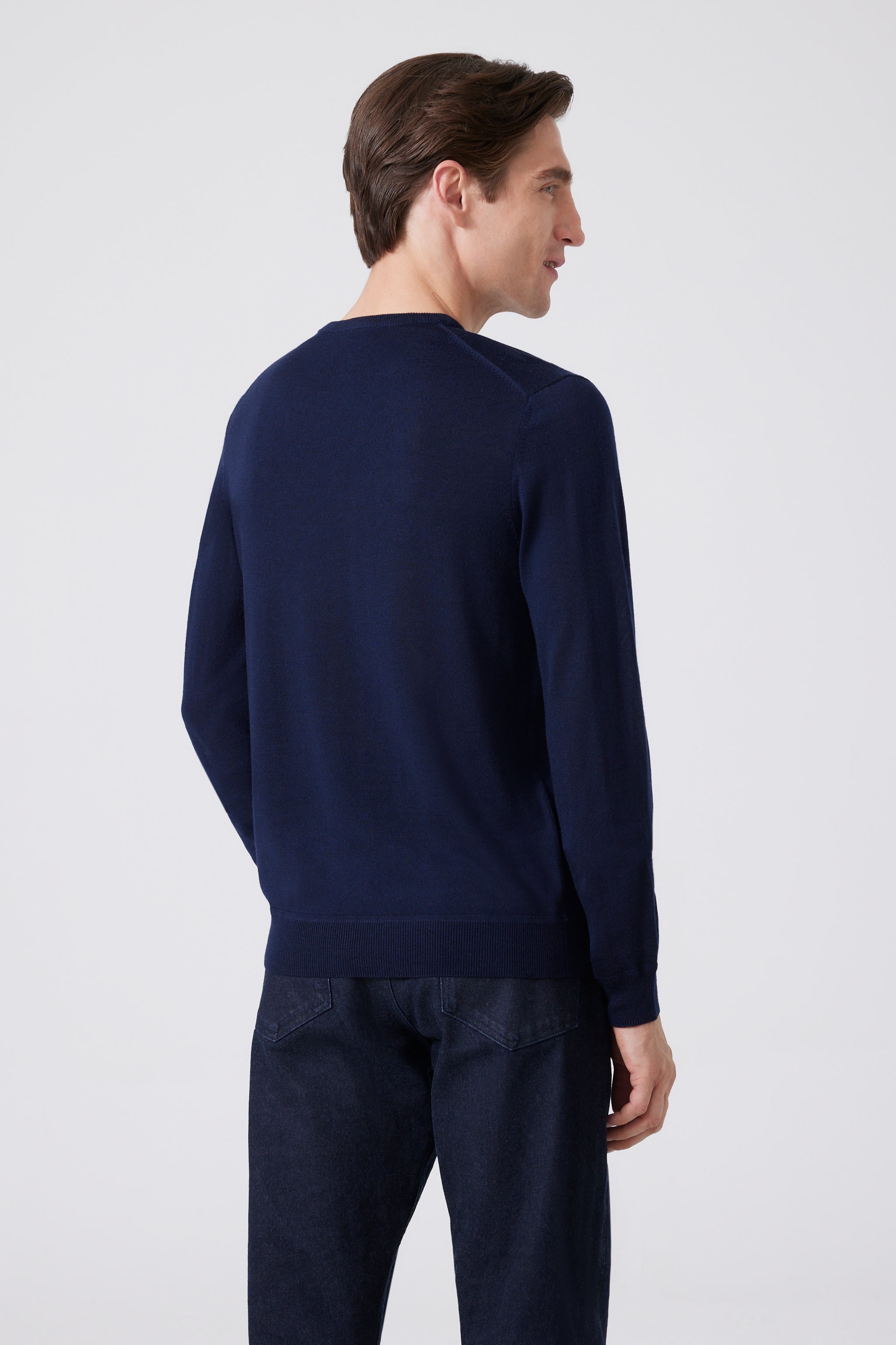 Extra Fine Merino Wool Round Neck Sweater