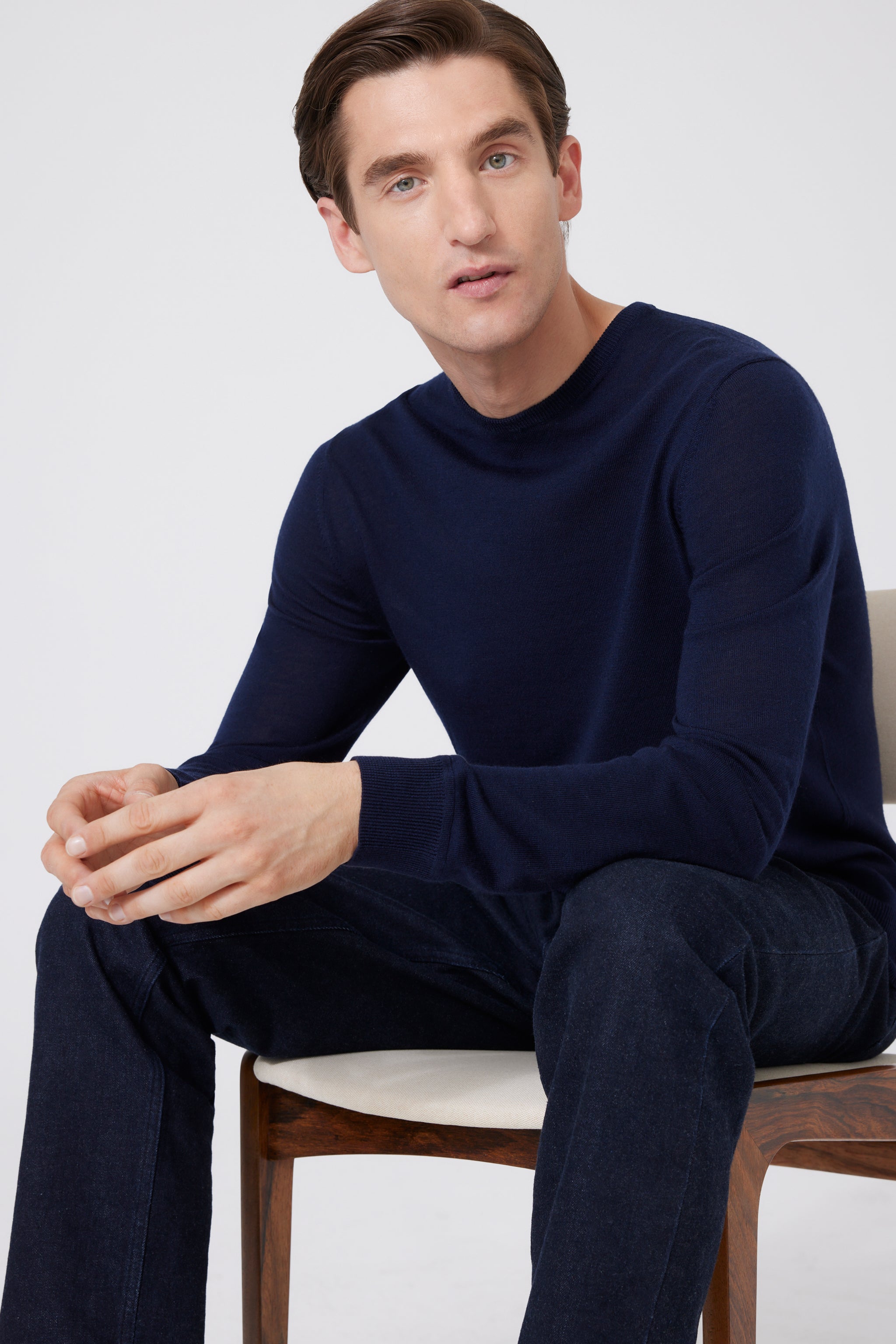 Extra Fine Merino Wool Round Neck Sweater