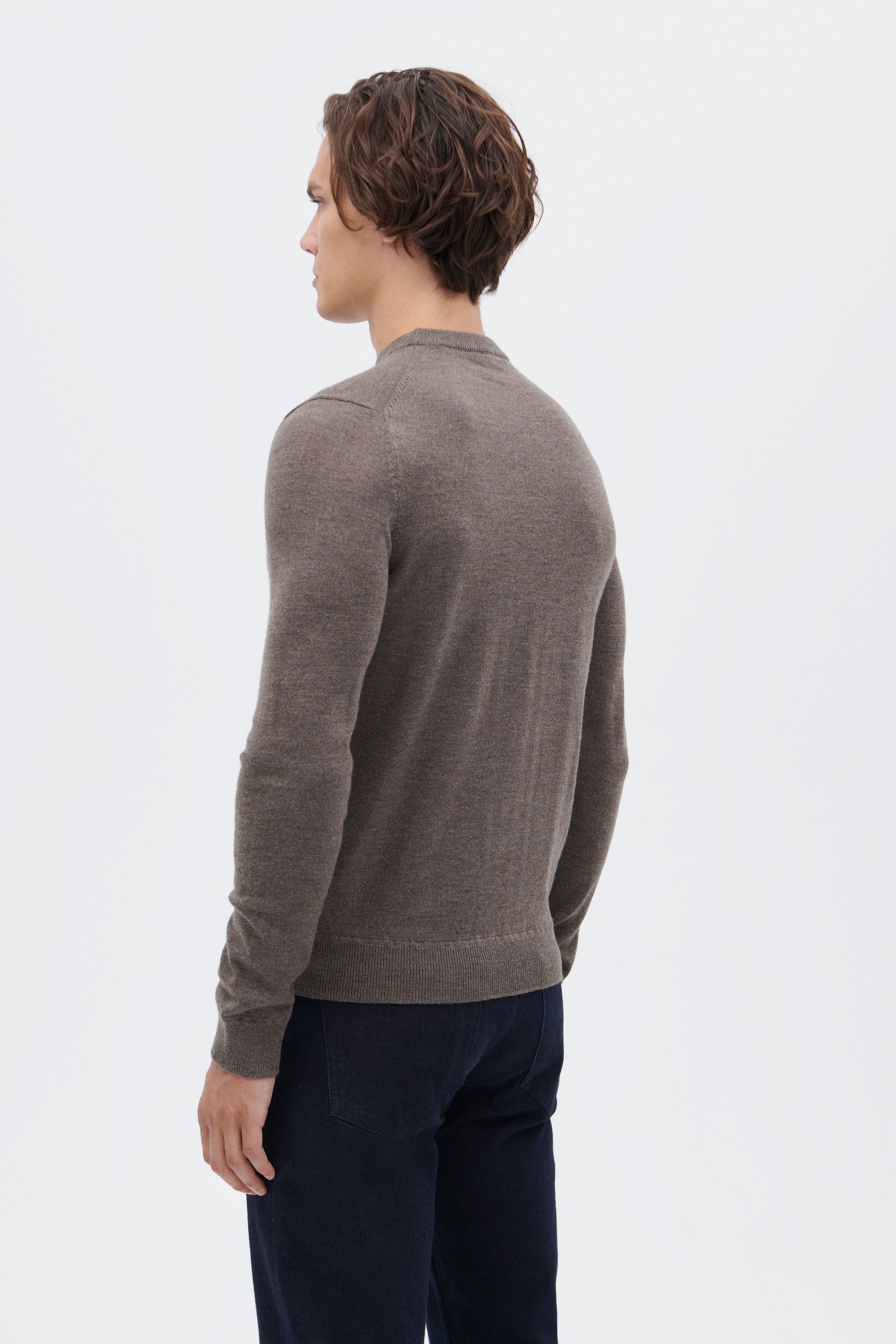 Extra Fine Merino Wool Round Neck Sweater