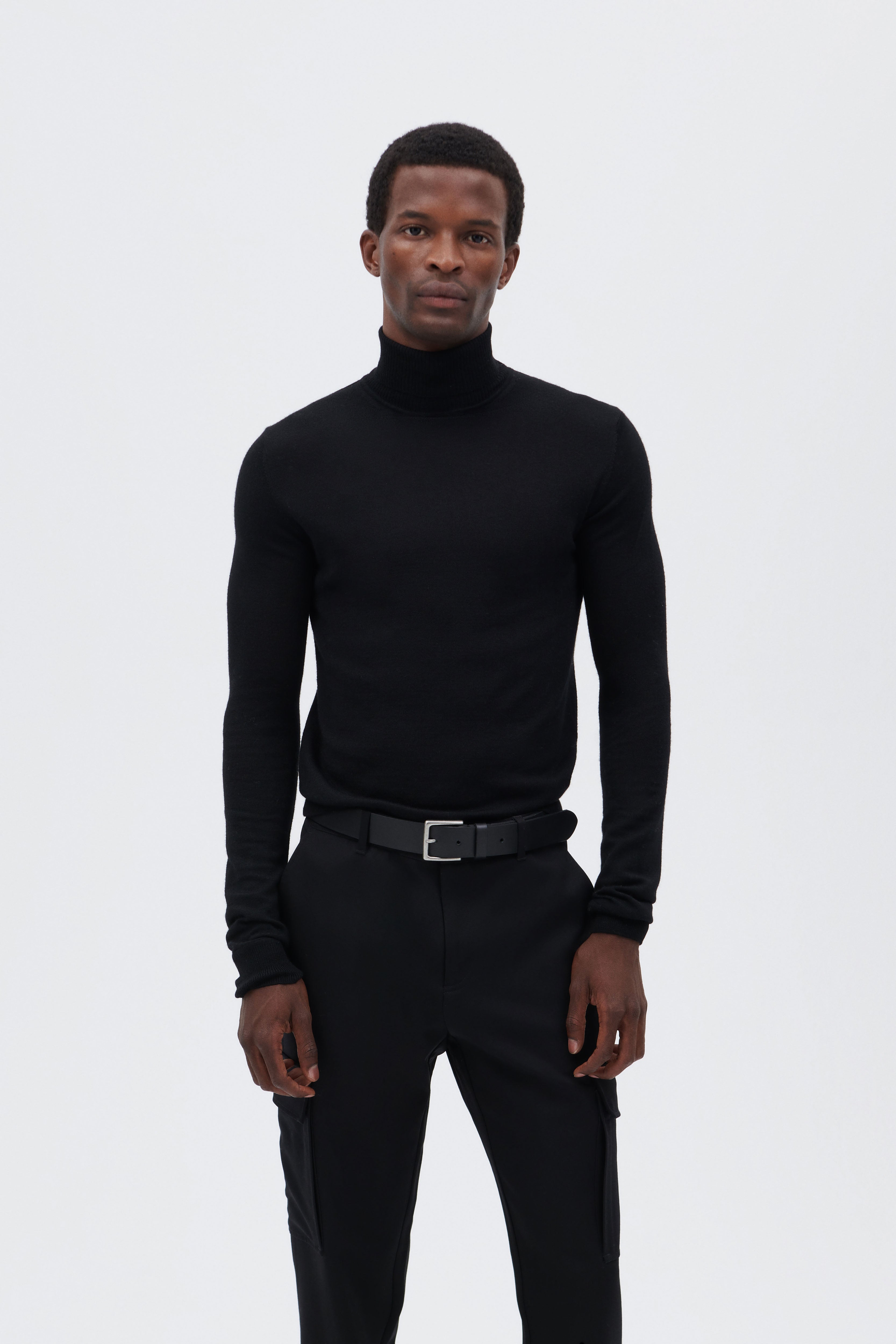 Extra Fine Merino Wool Turtleneck Sweater