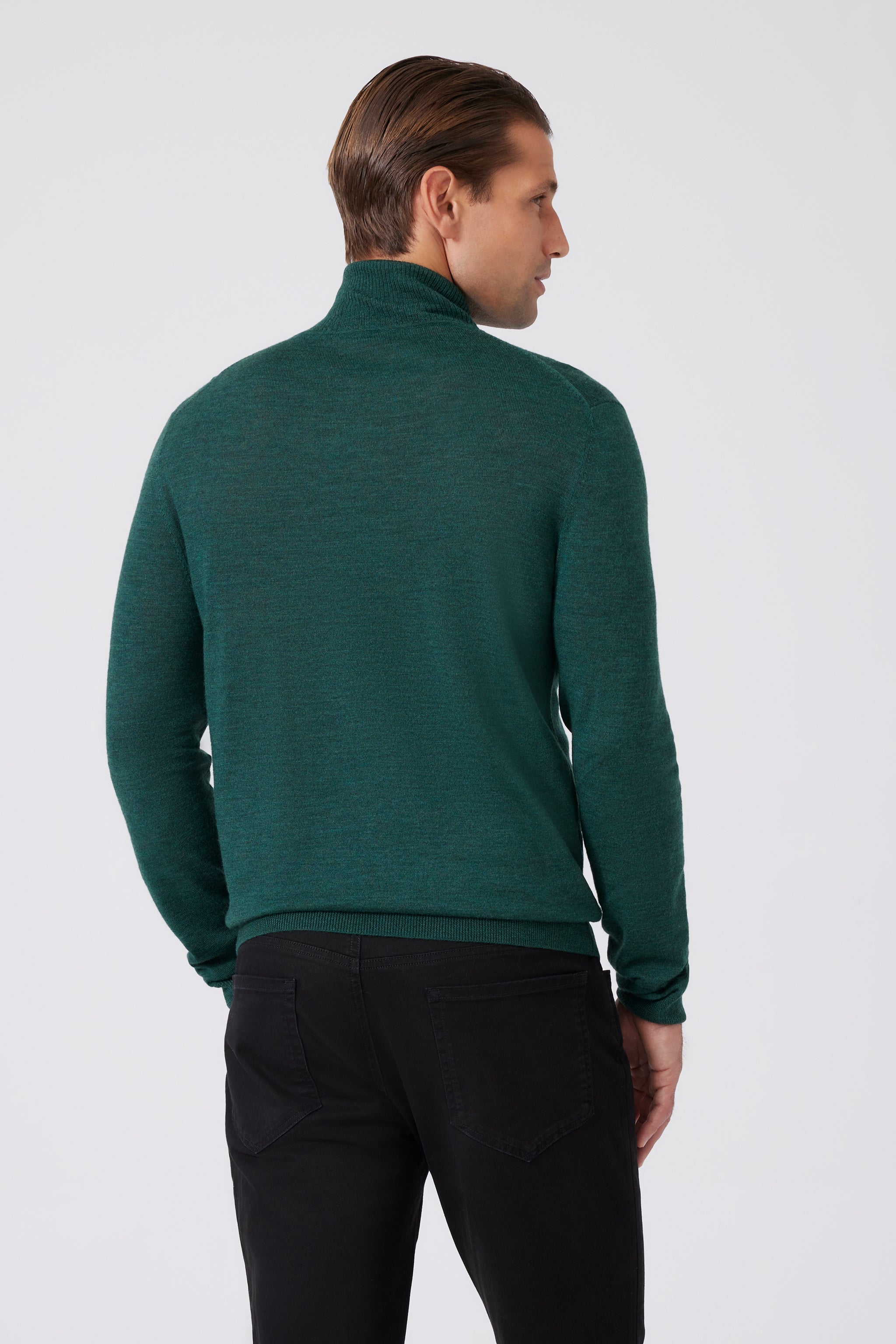 Extra Fine Merino Wool Turtleneck Sweater