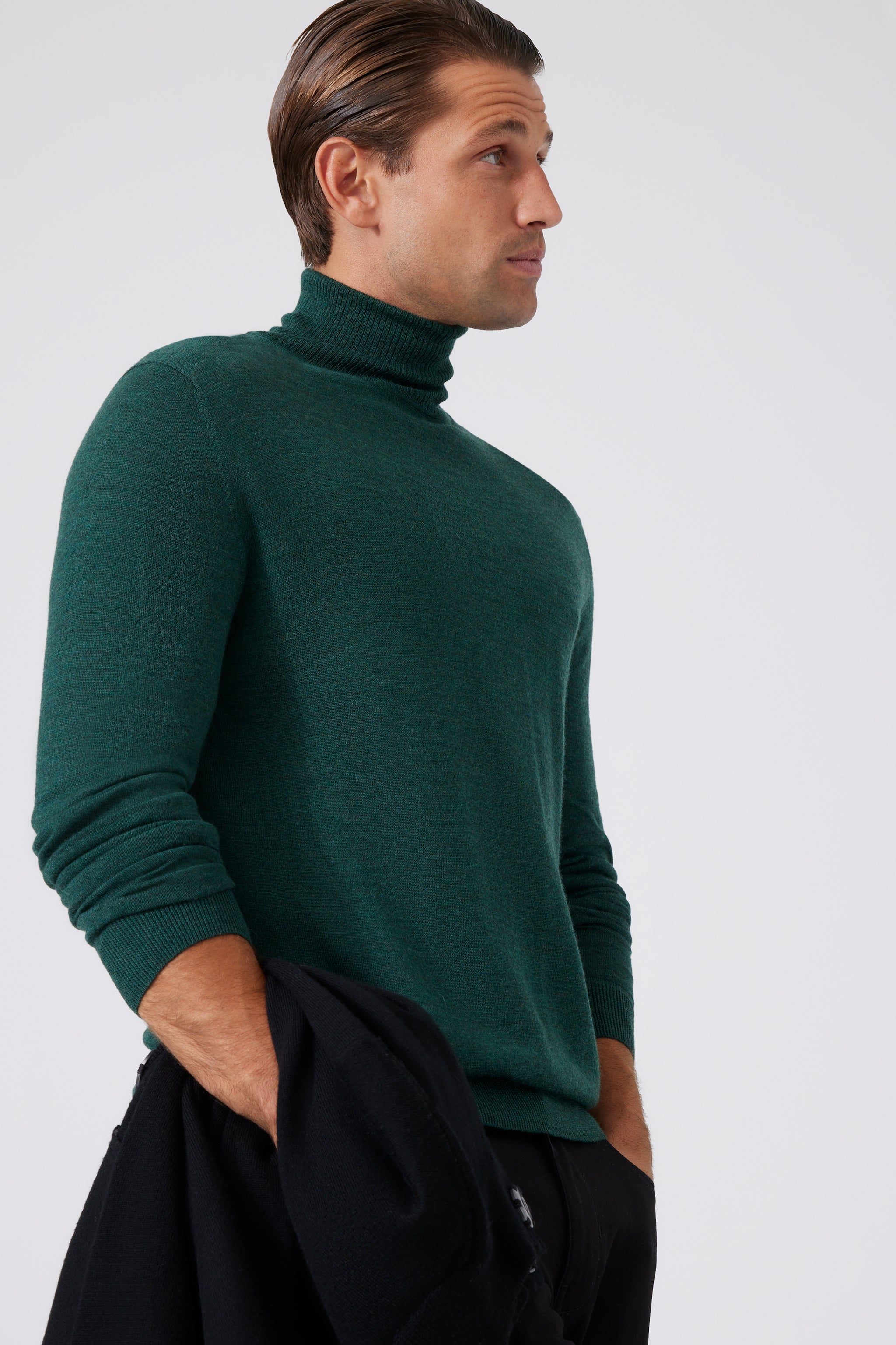 Extra Fine Merino Wool Turtleneck Sweater