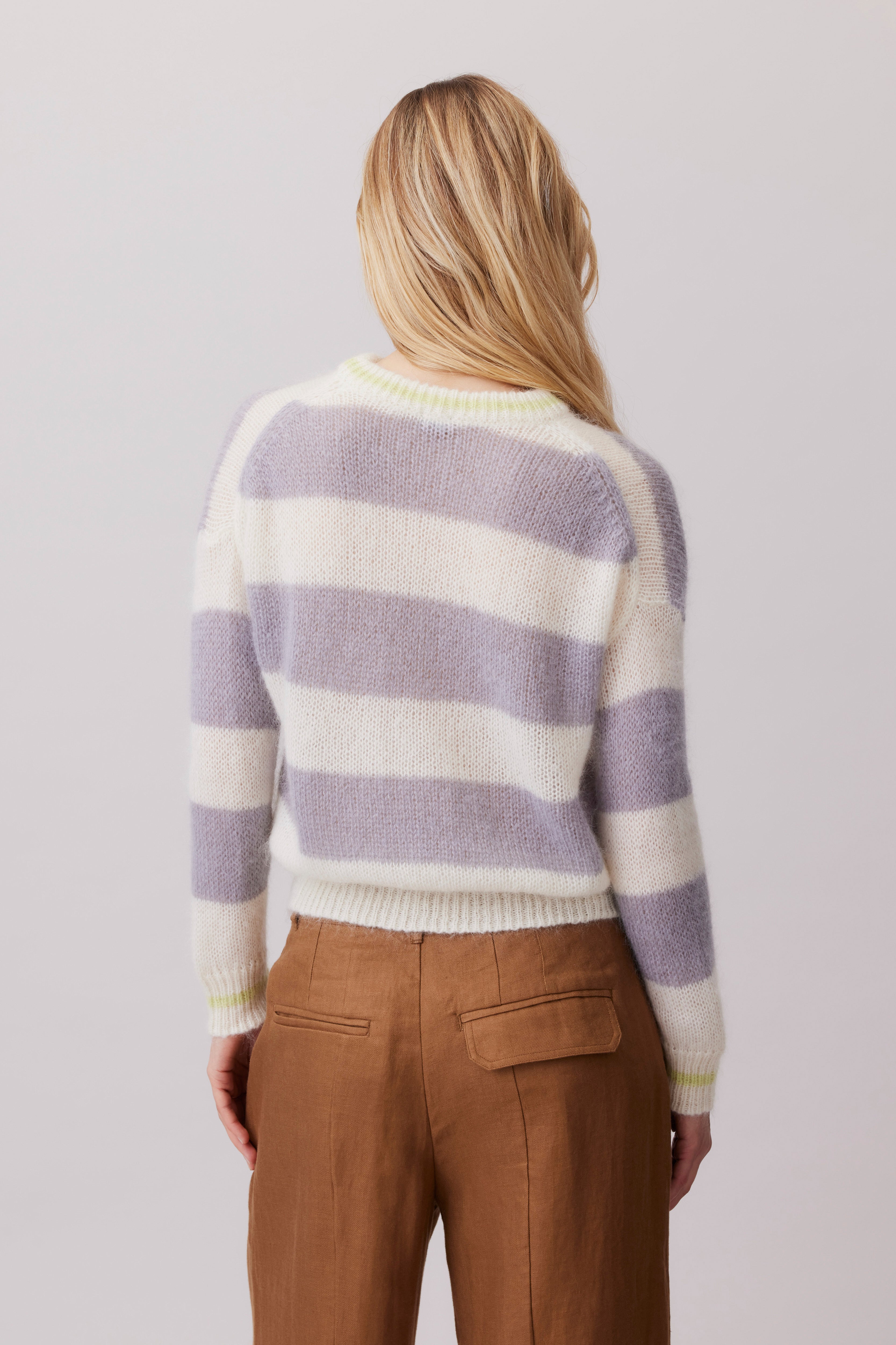 Soft Mohair – Block Stripped Sweater