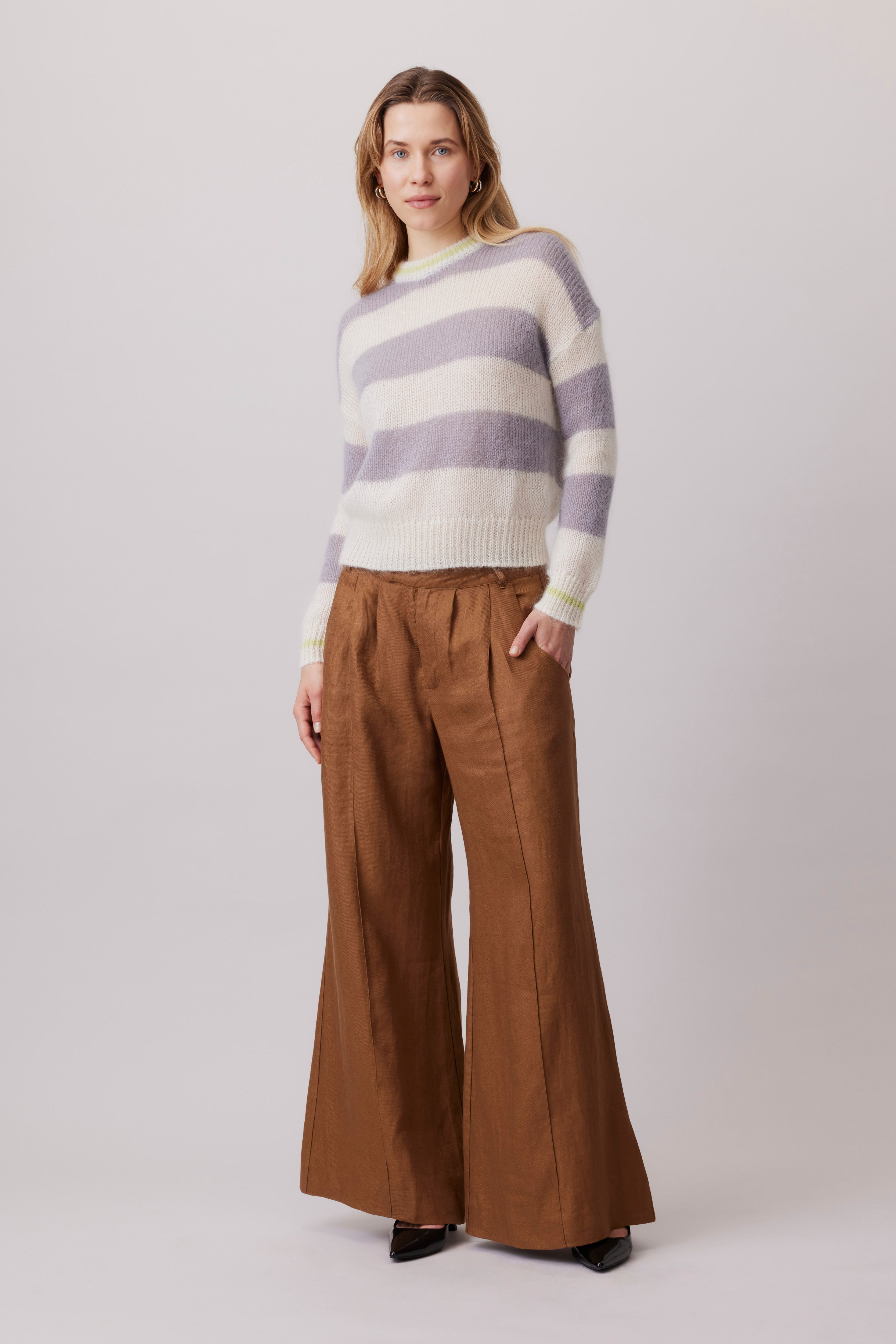 Soft Mohair – Block Stripped Sweater