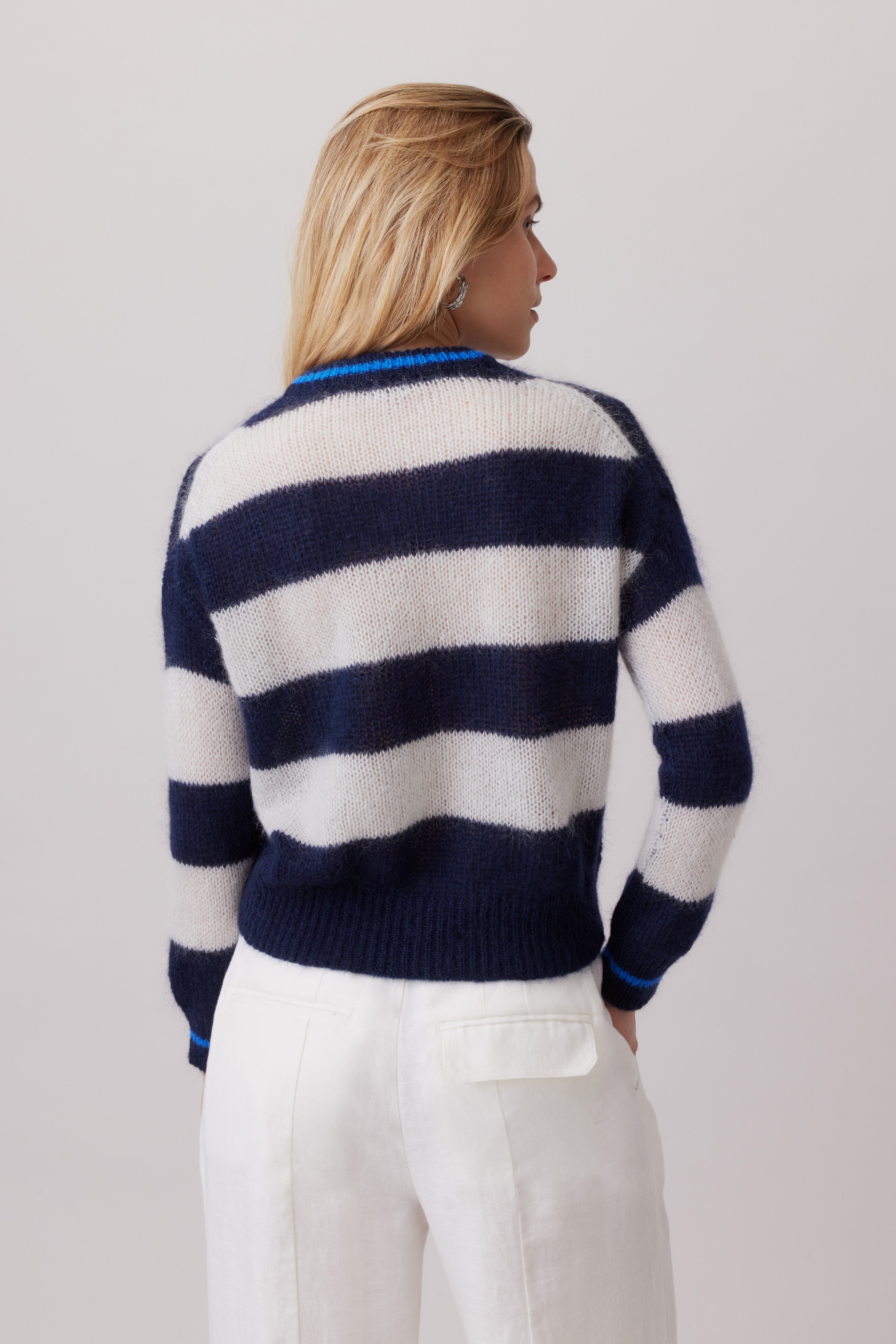 Soft Mohair – Block Stripped Sweater