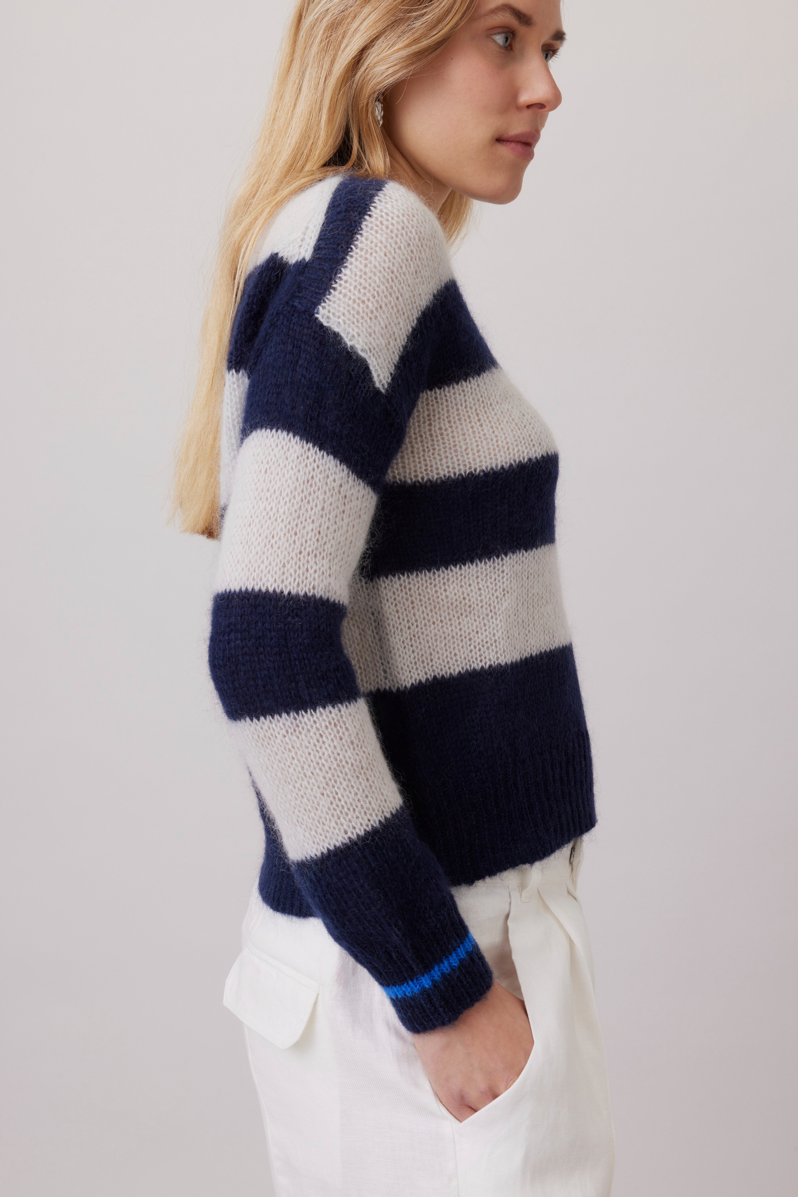 Soft Mohair – Block Stripped Sweater