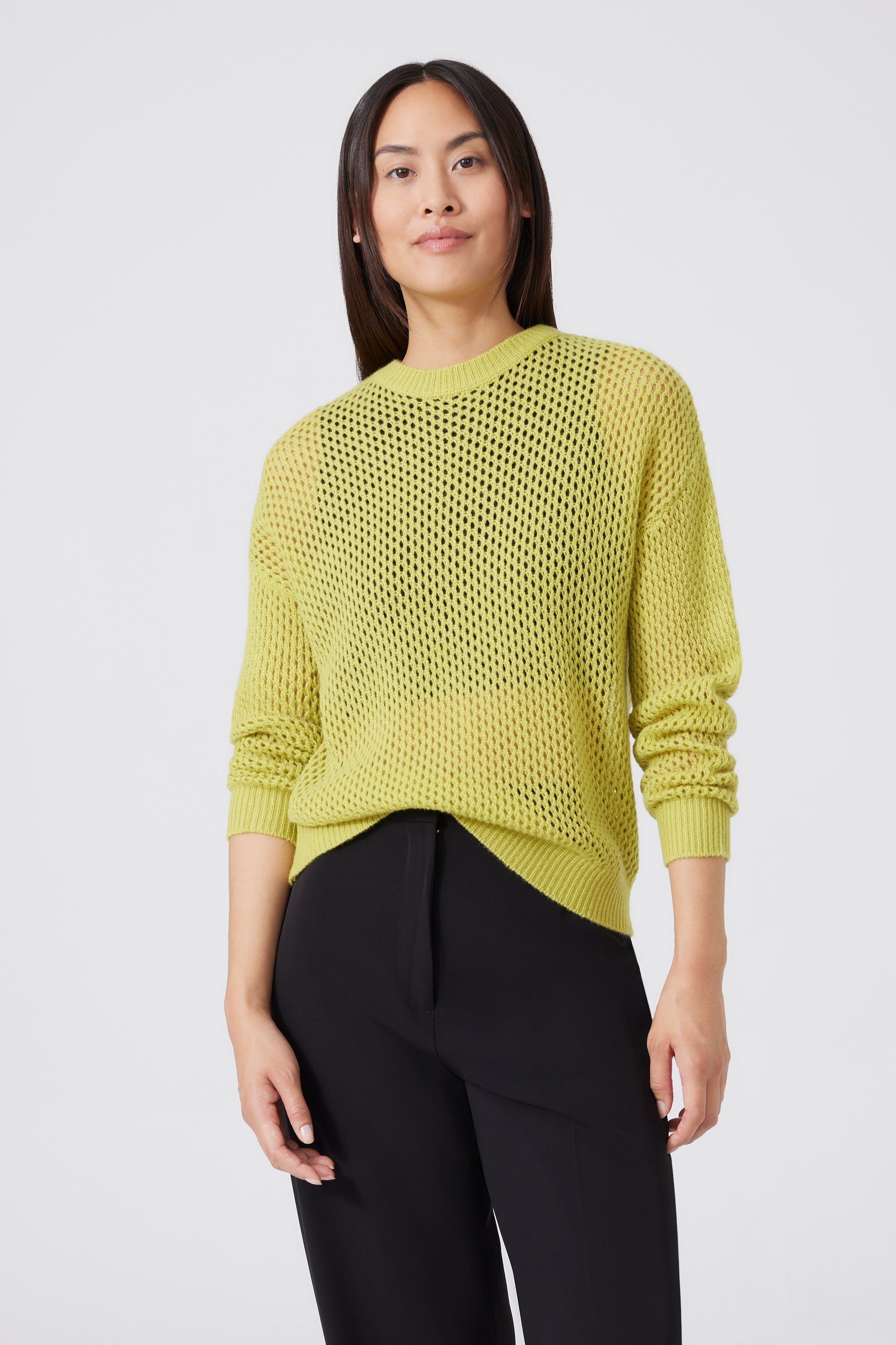 Crochet-Pullover aus Cashmere