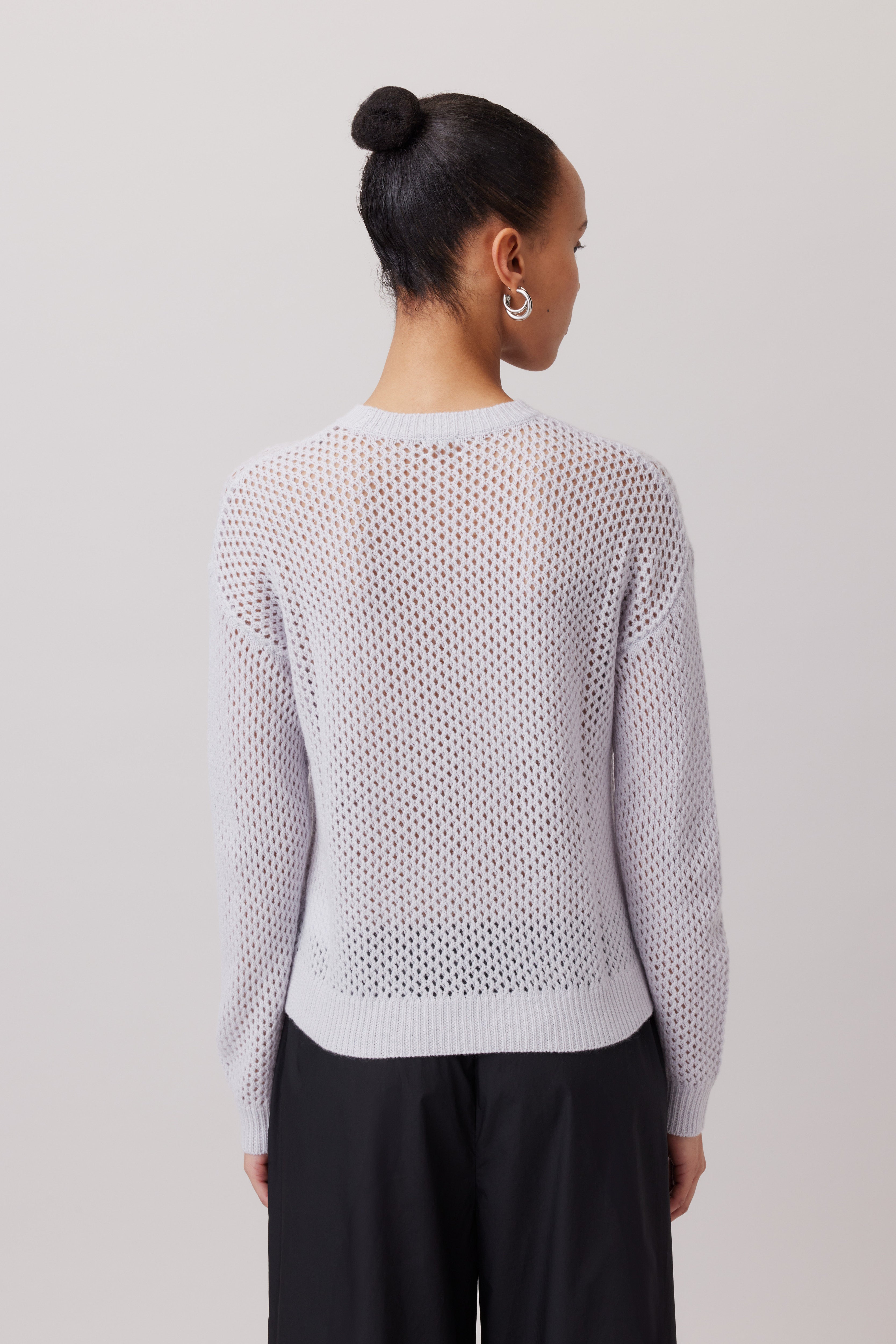 Crochet-Pullover aus Cashmere