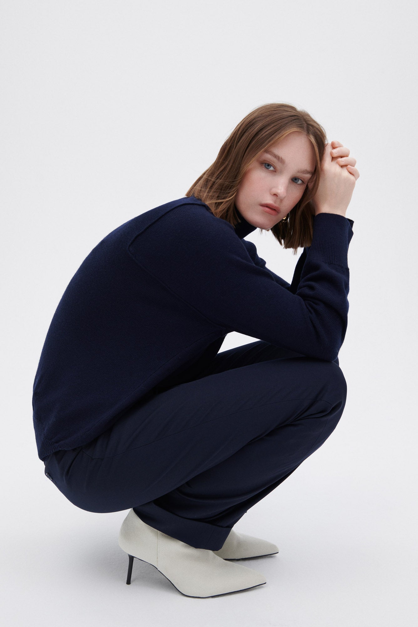 Extra Fine Merino Wool Turtleneck Pullover