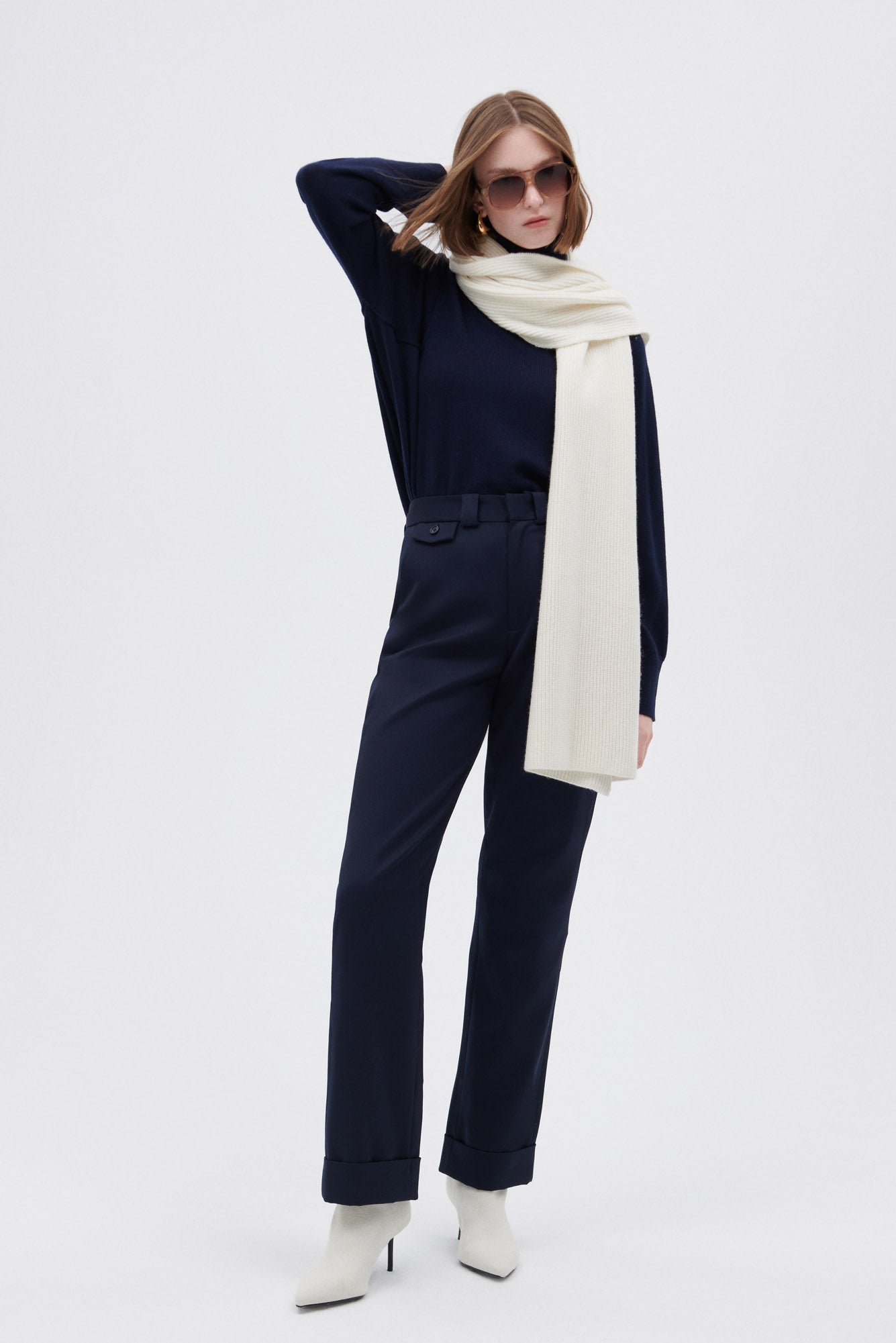 Extra Fine Merino Wool Turtleneck Pullover