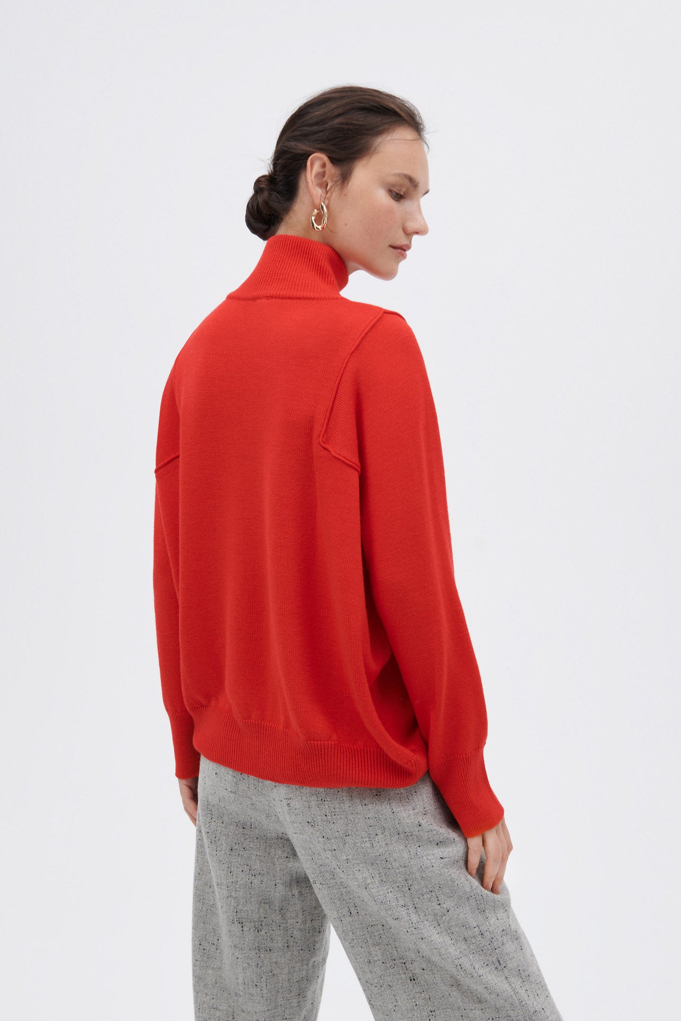 Extra Fine Merino Wool Turtleneck Pullover