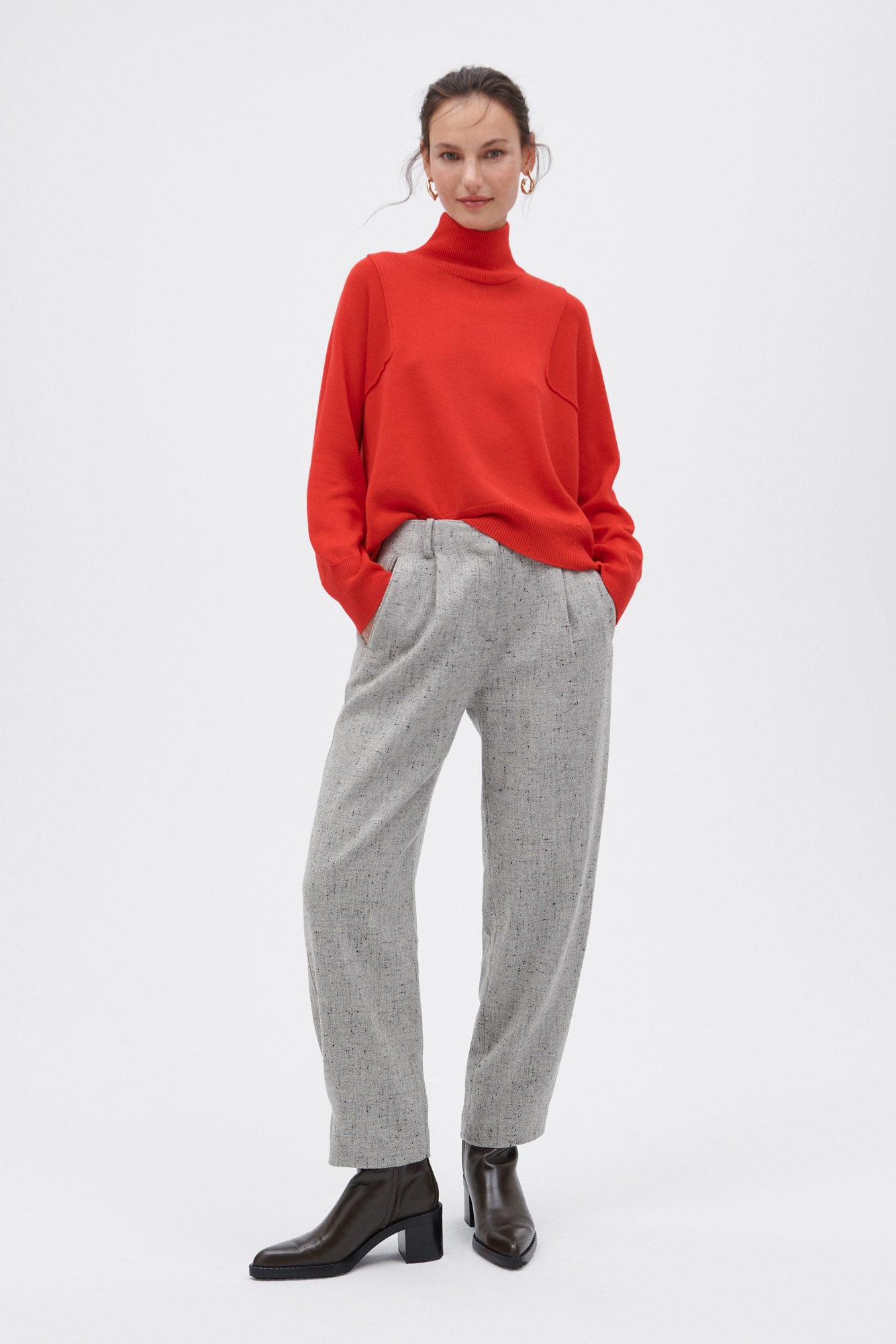 Extra Fine Merino Wool Turtleneck Pullover