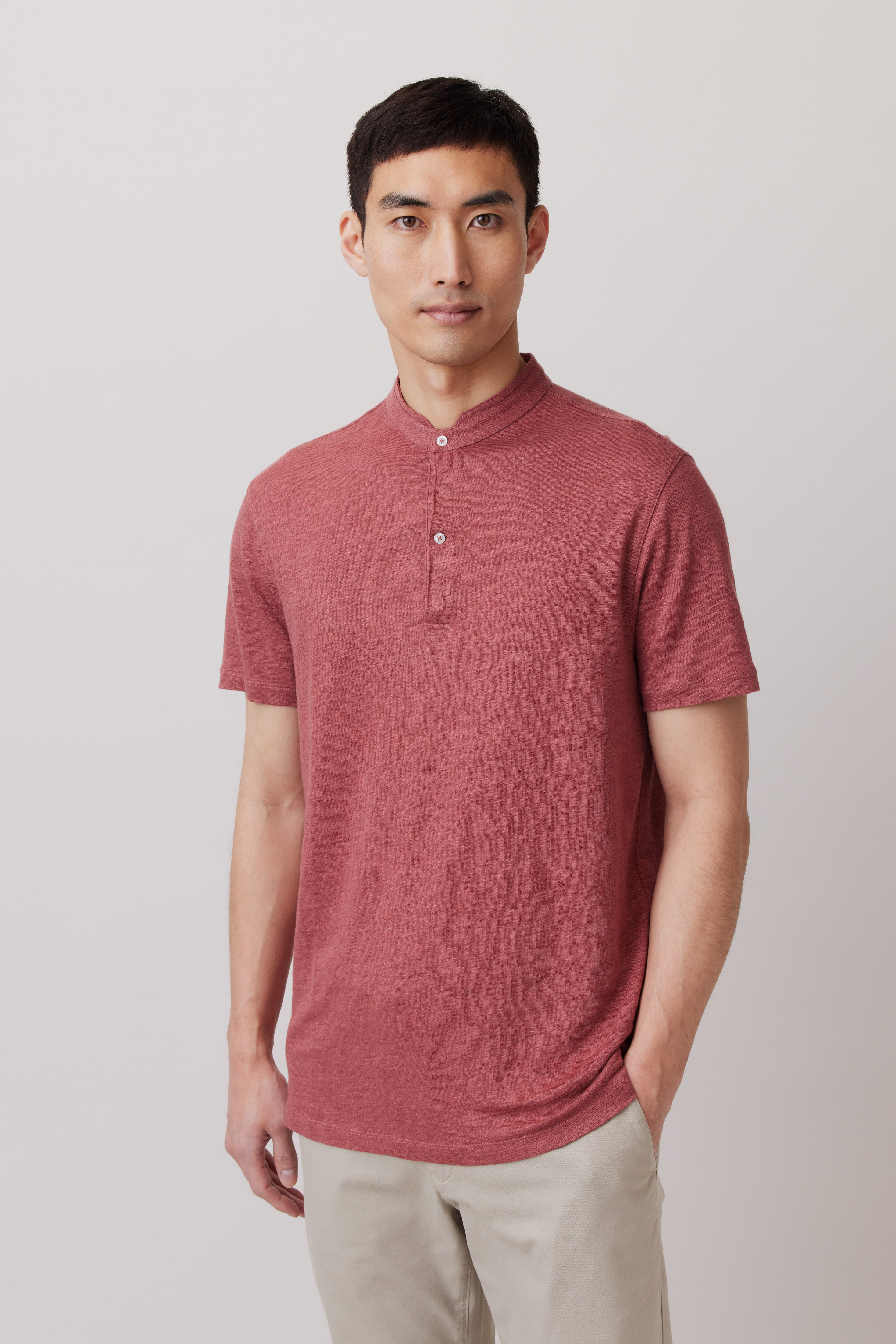 T-Shirt with Stand-up Collar