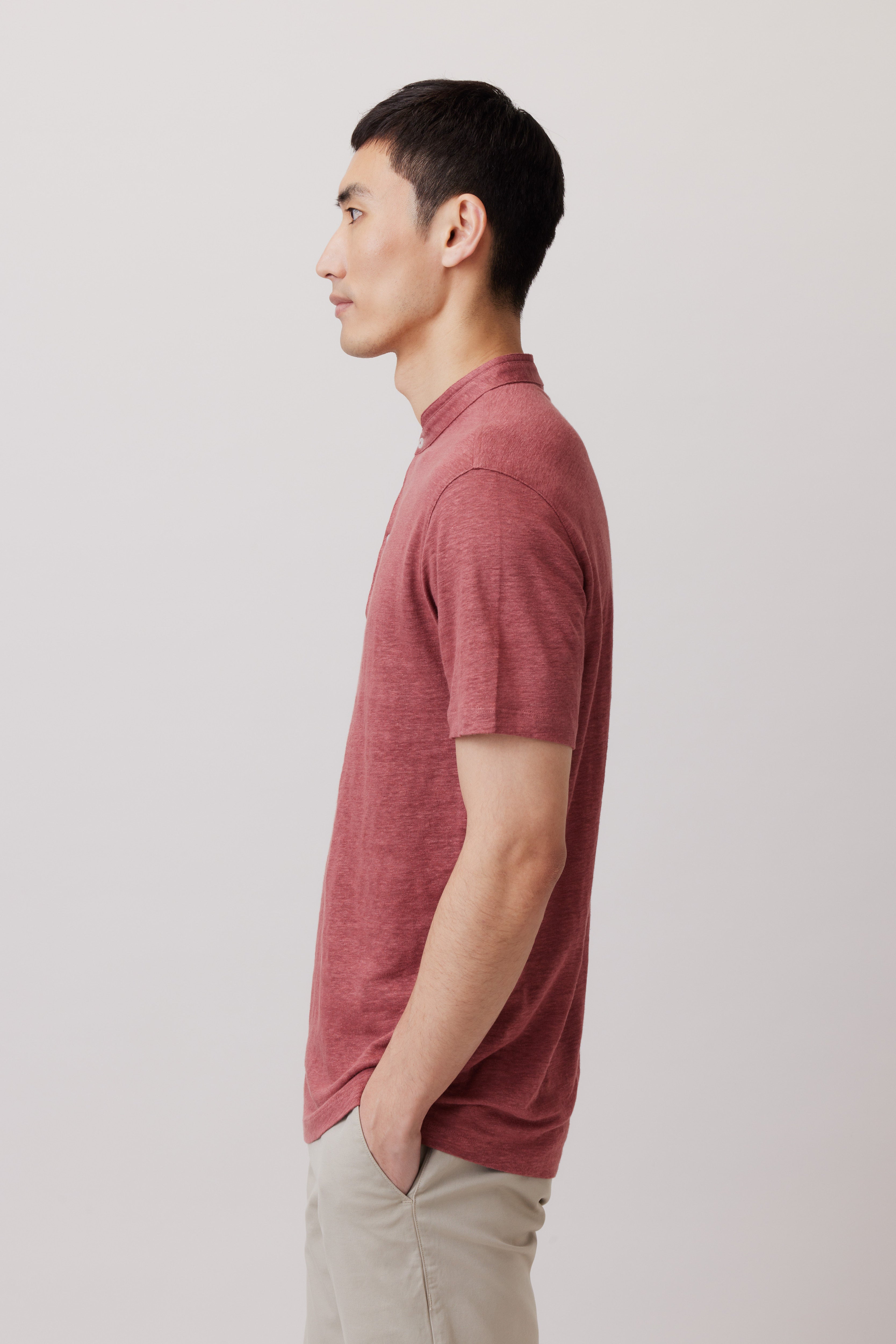 T-Shirt with Stand-up Collar