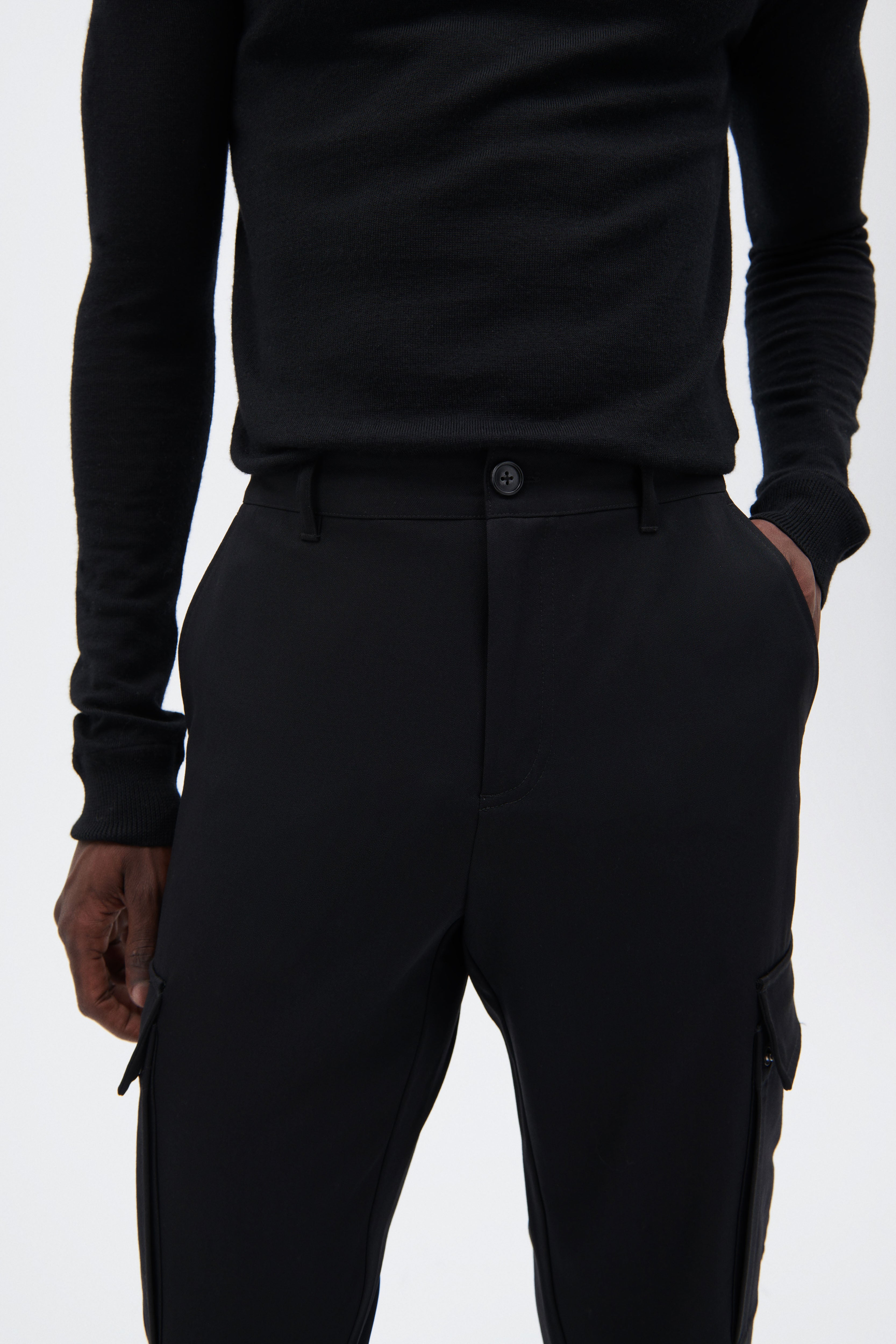 Virgin Wool Cargo Pants