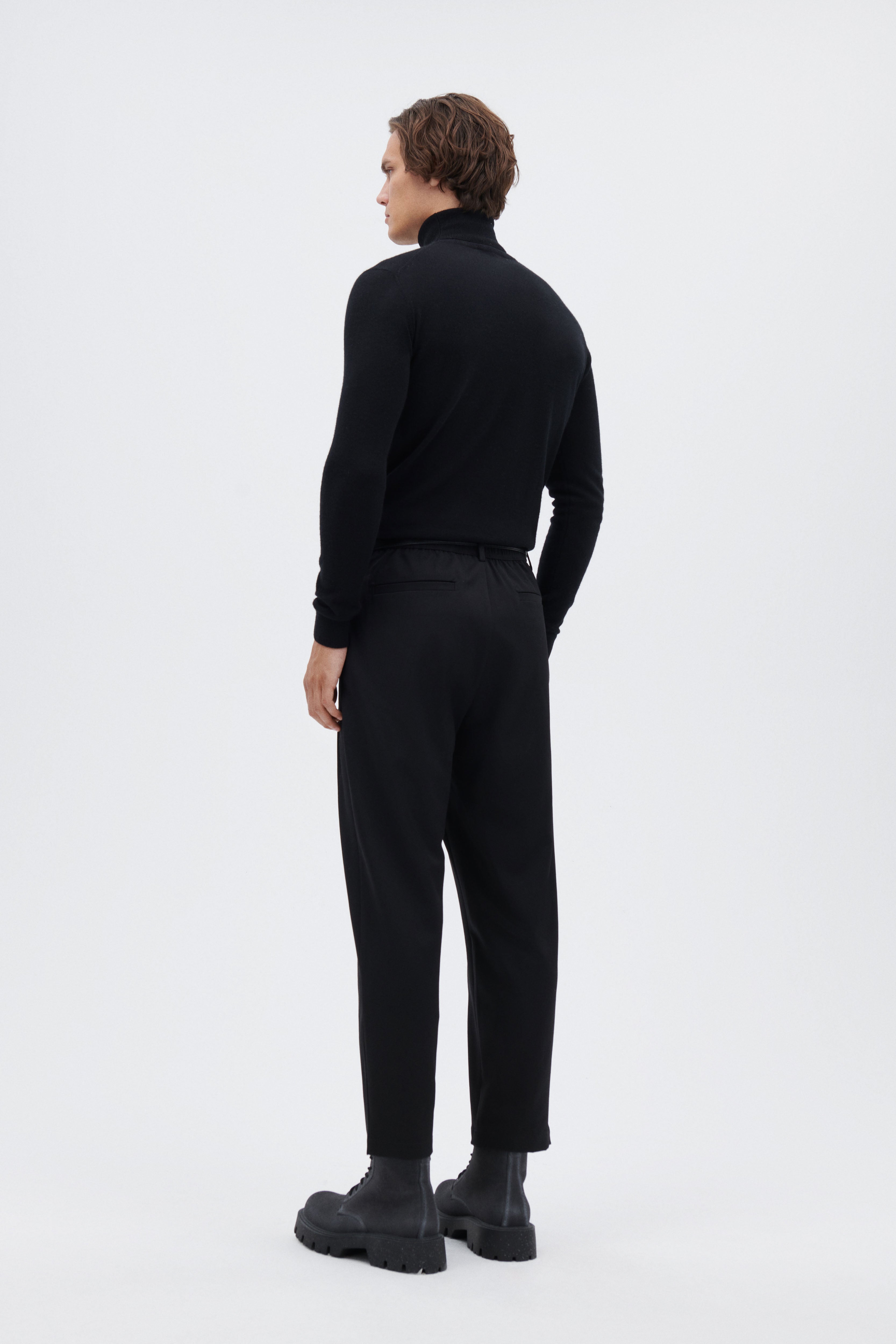 Virgin Wool Trousers with wide legs