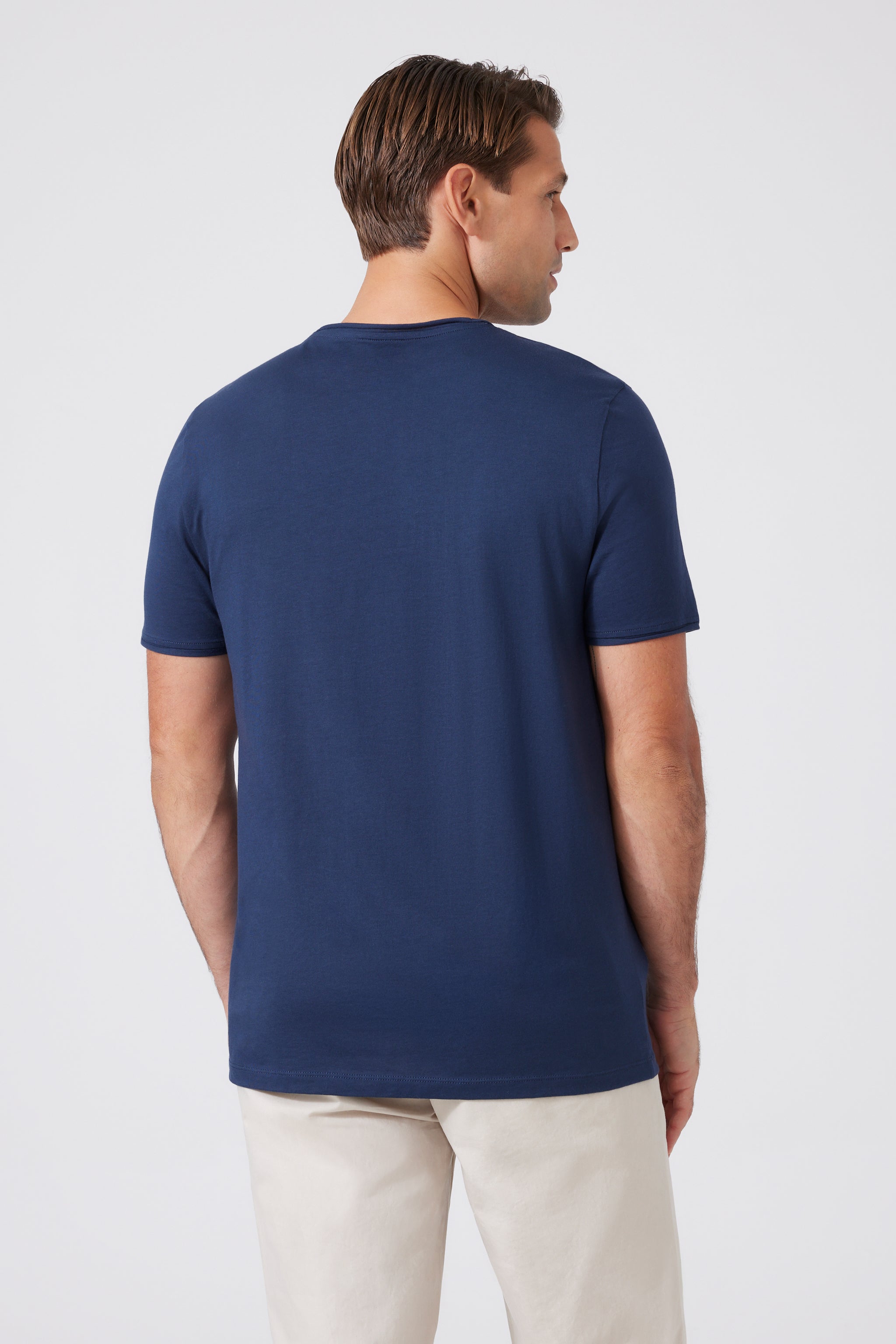 Pima Cotton V-neck T-Shirt 