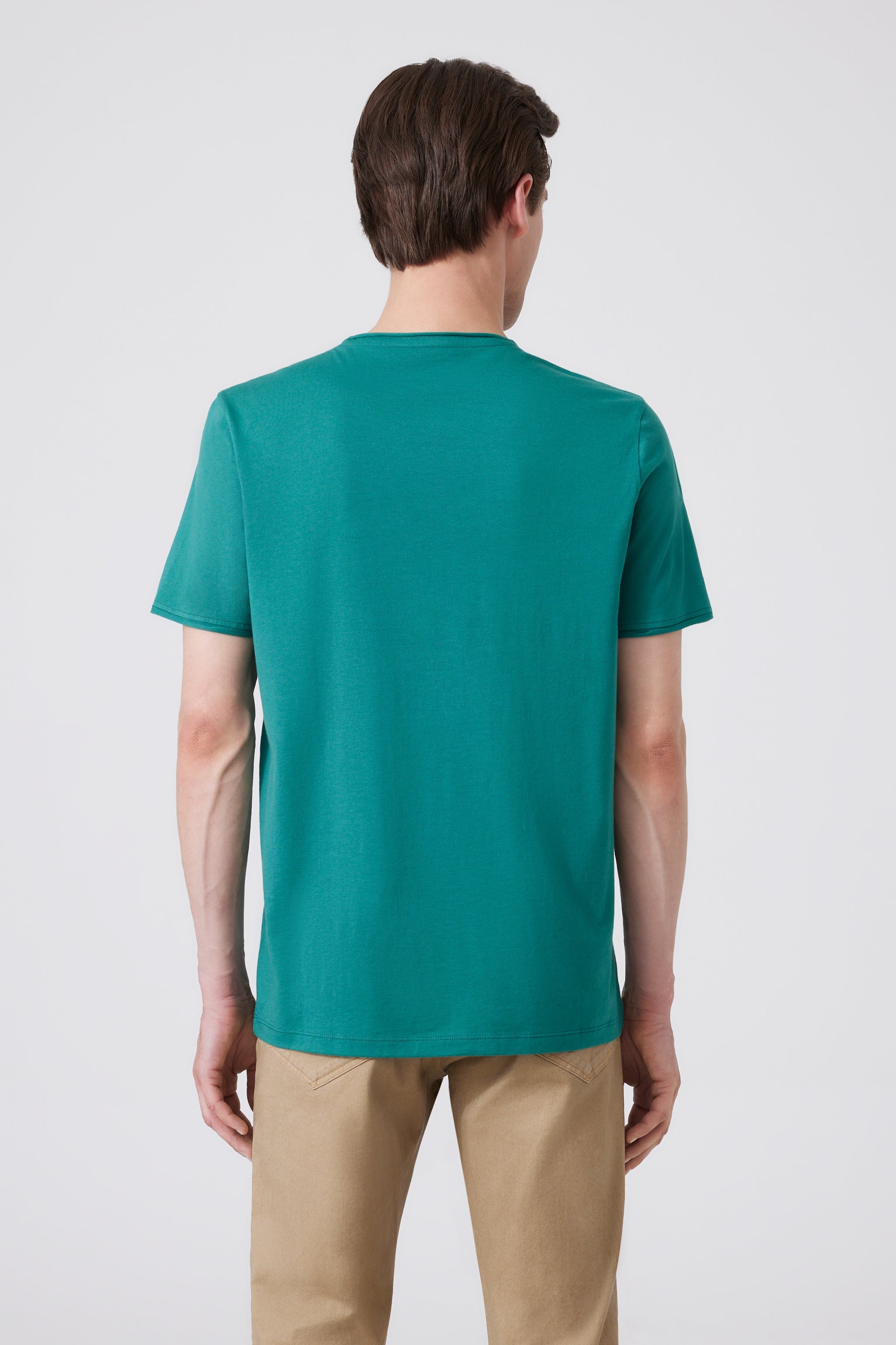 Pima Cotton V-neck T-Shirt 