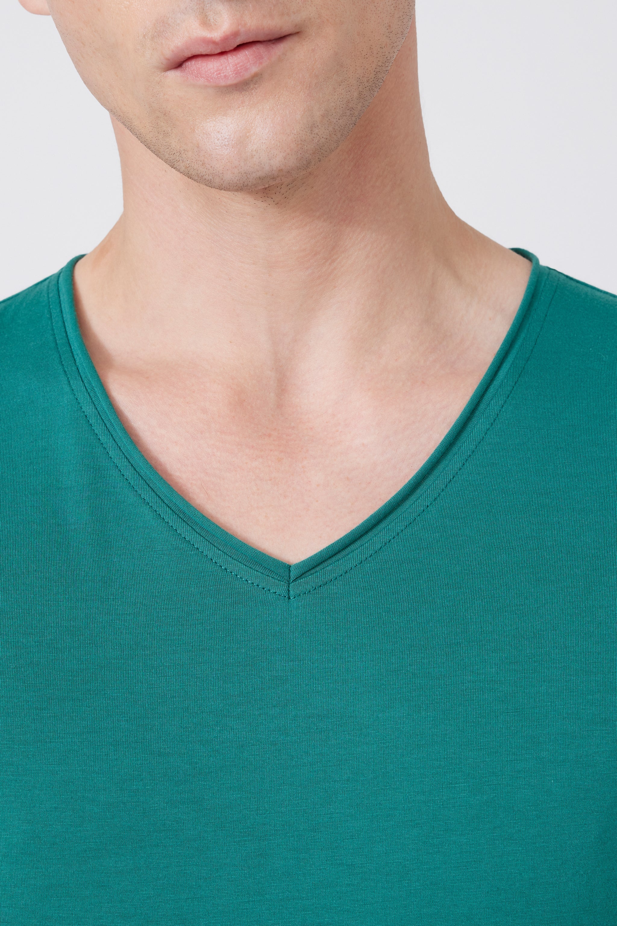 Pima Cotton V-neck T-Shirt 