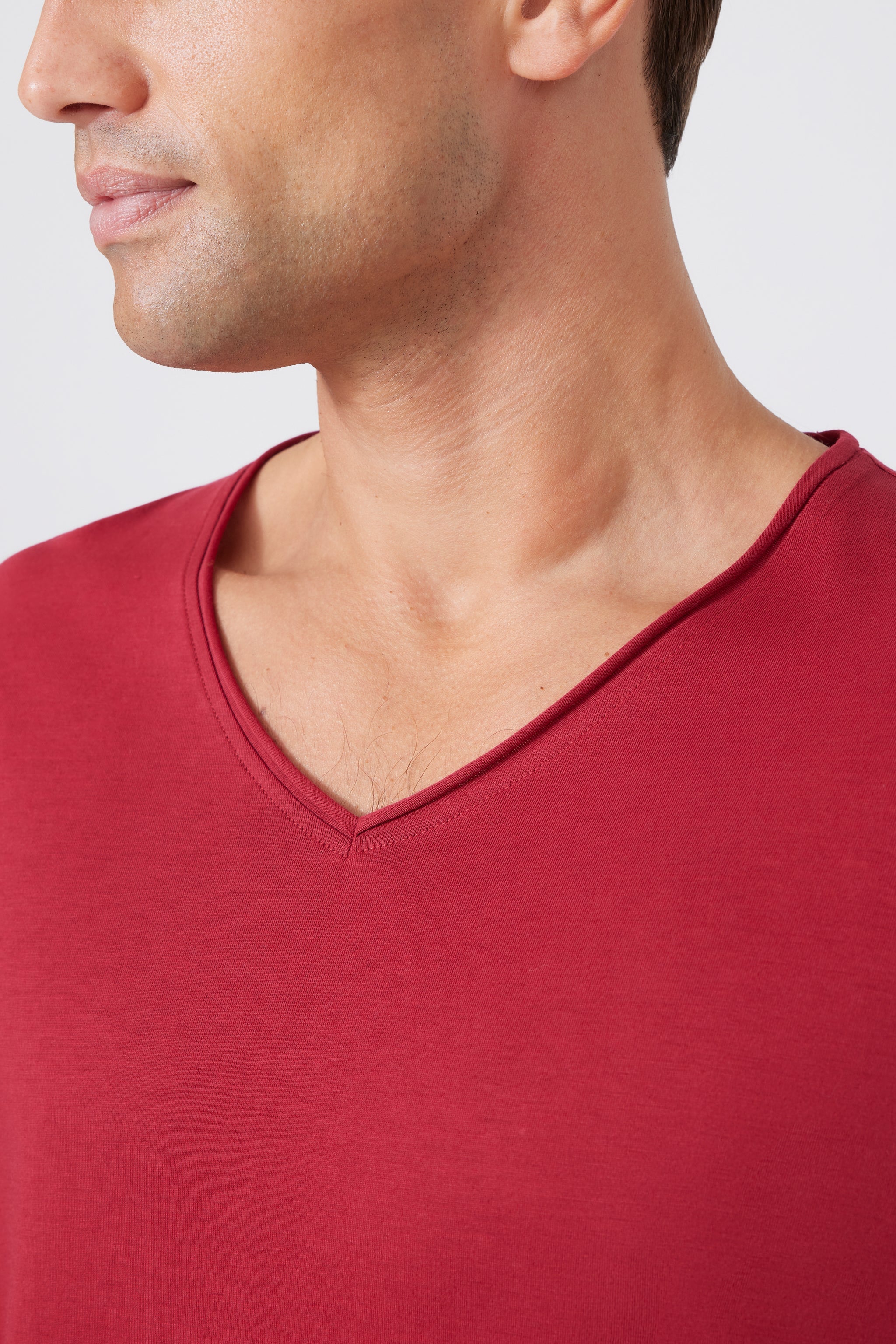 Pima Cotton V-neck T-Shirt 