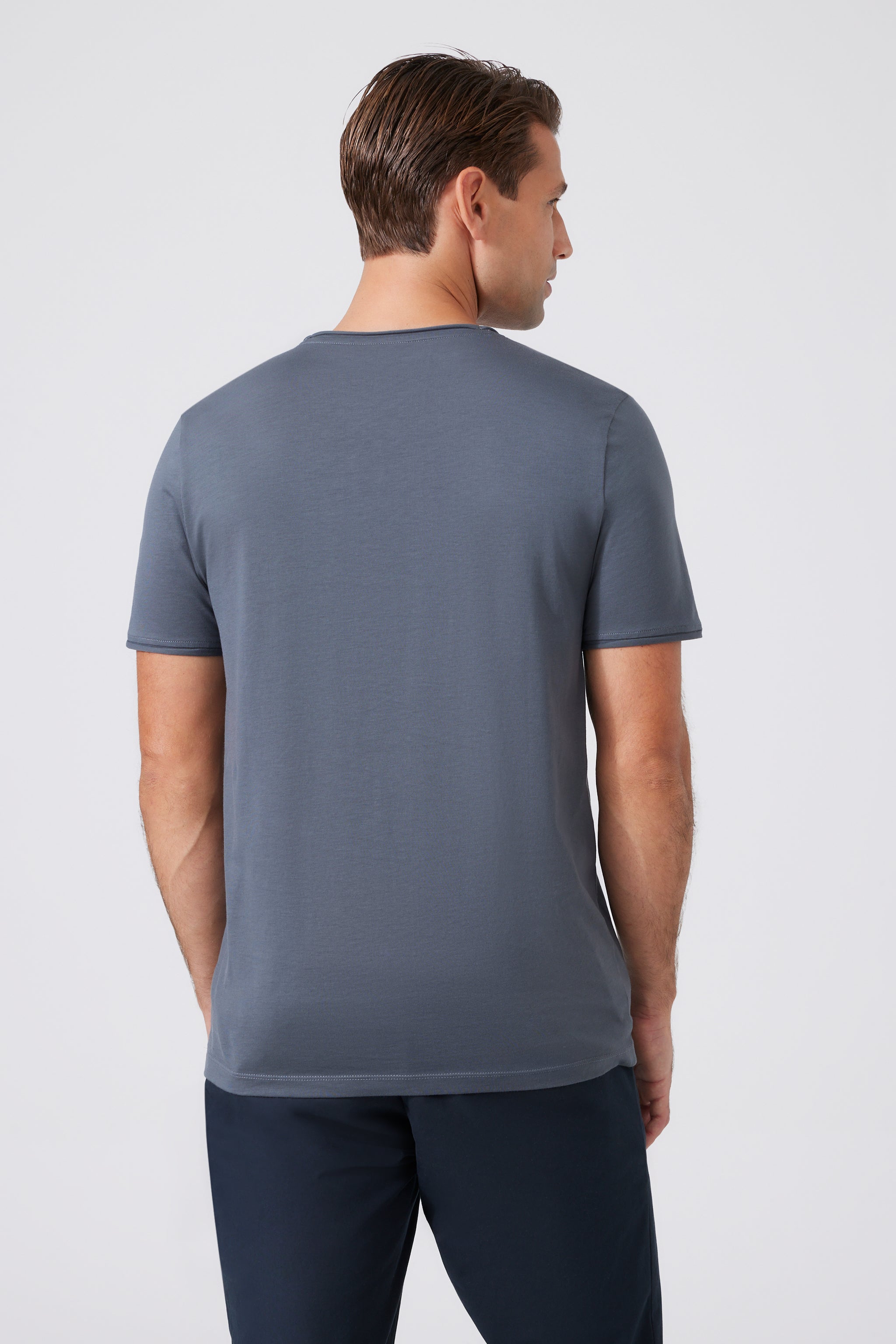 Pima Cotton V-neck T-Shirt 