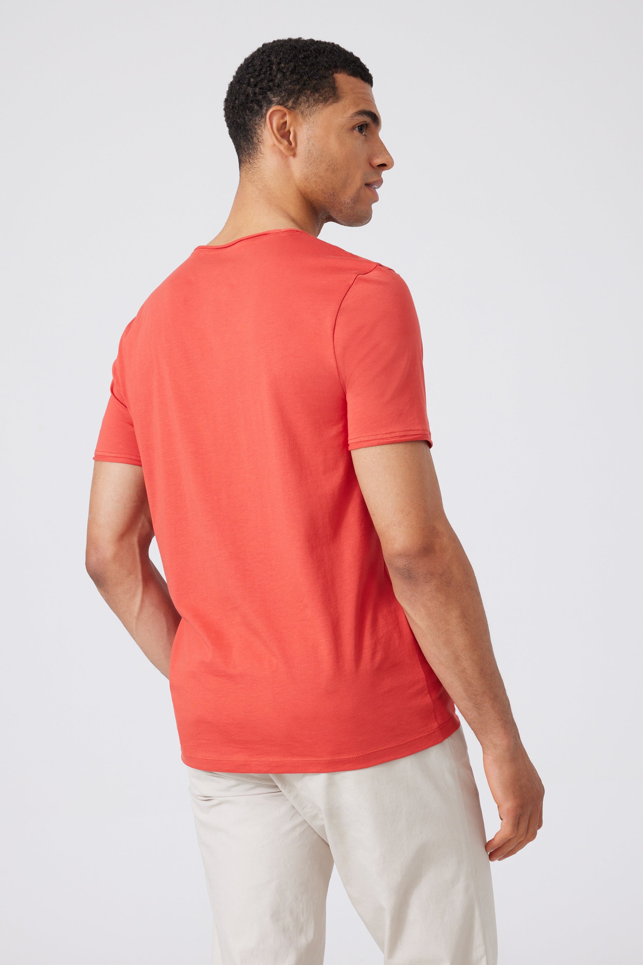 Pima Cotton V-neck T-Shirt 